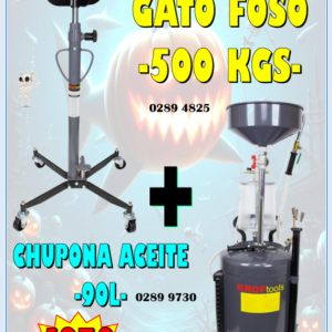 PROMO 2 HERRAMIENTAS + GATO FOSO + CHUPONA ACEITE