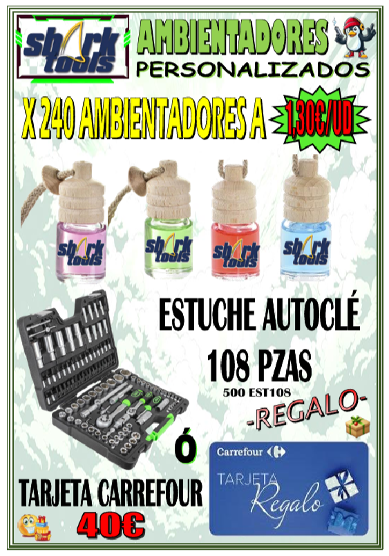 PROMO 240 AMBIENTADORES + REGALO