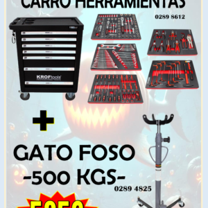 PROMO 3 CARRO HERRAMIENTAS + GATO FOSO