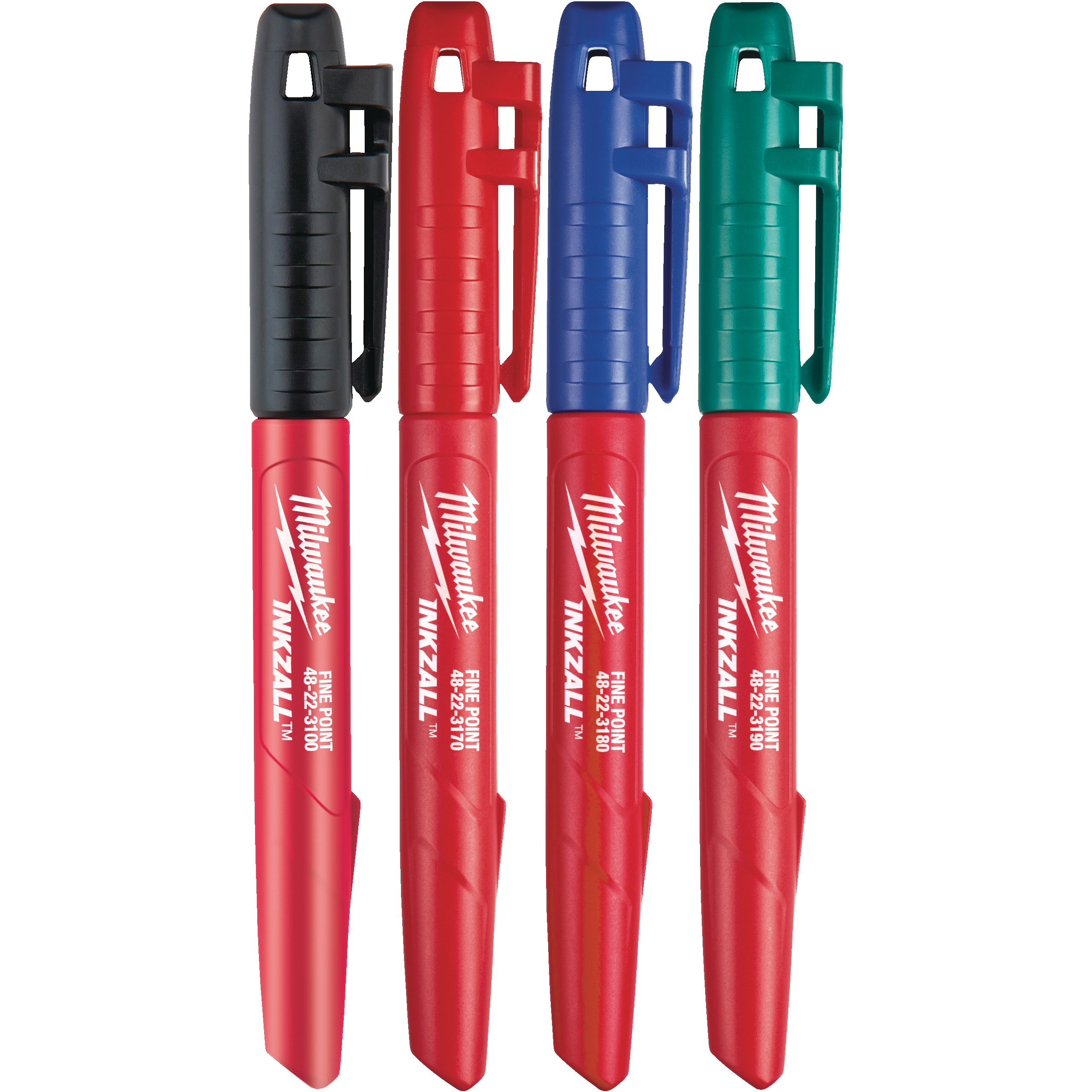 Blíster de 4 marcadores finos 1mm