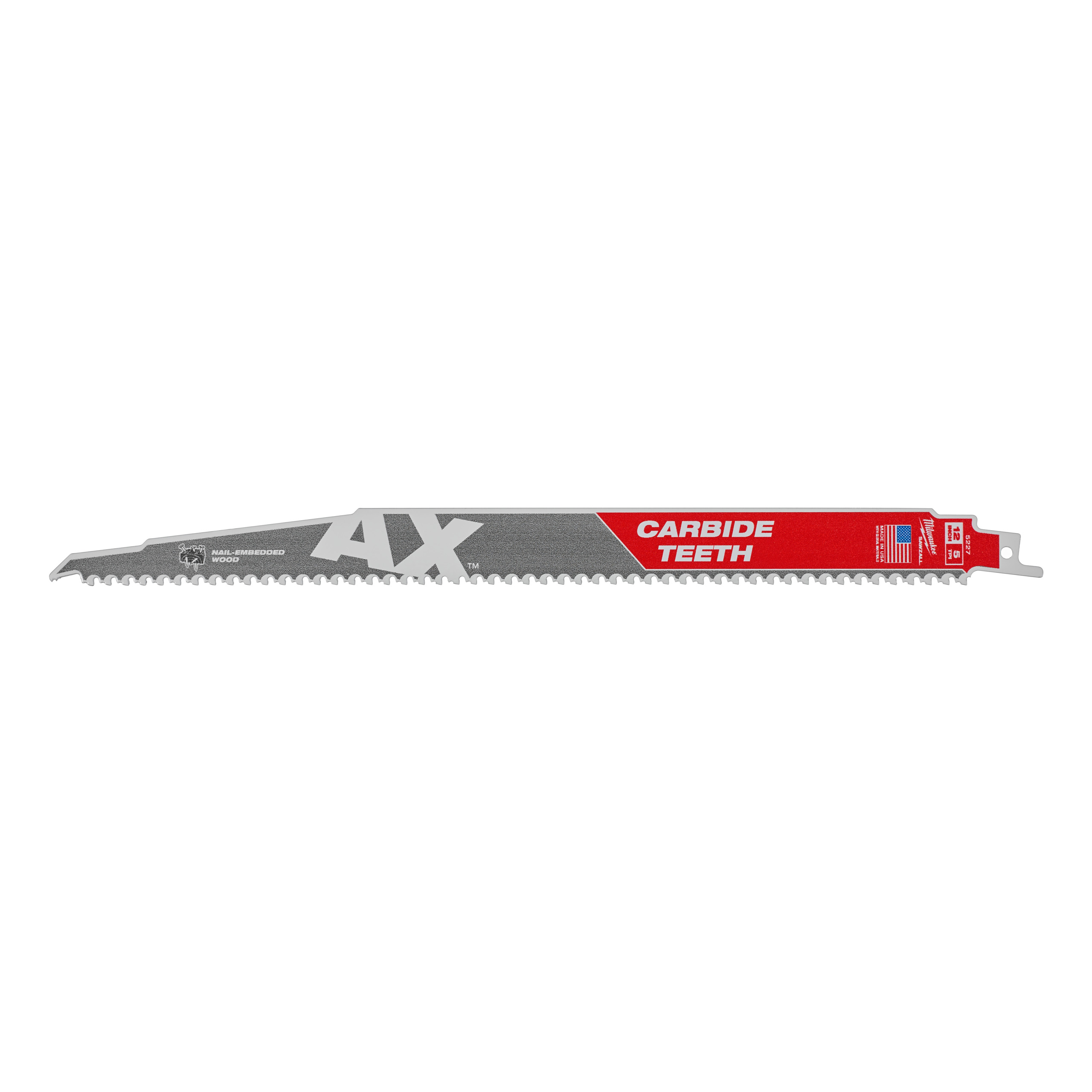 Hoja Sable THE AX™ Carbide Madera con Clavos 300mm 5Tpi - 5uds