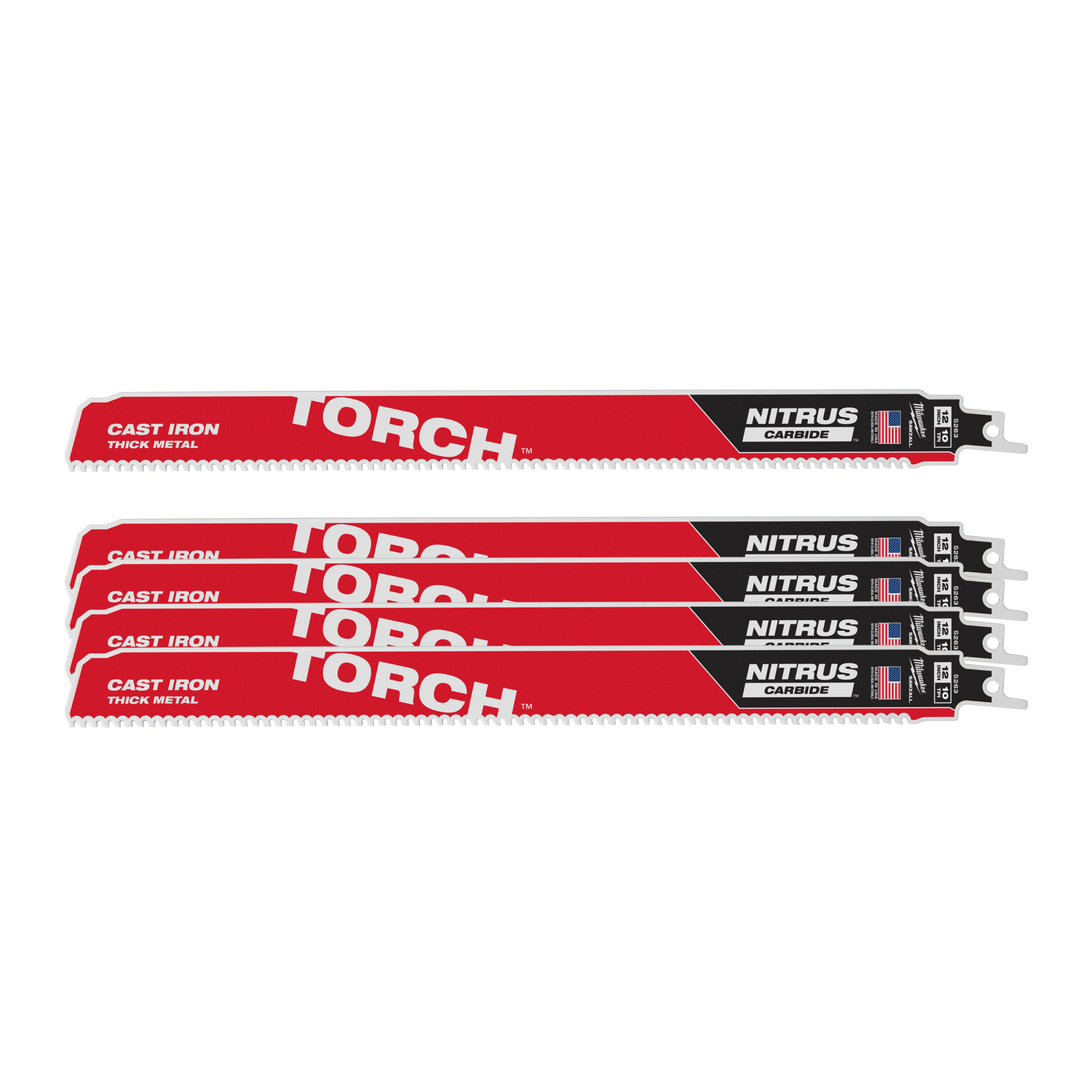 Hoja THE TORCH™ NITRUS Carbide 300mm 10Tpi - 5uds