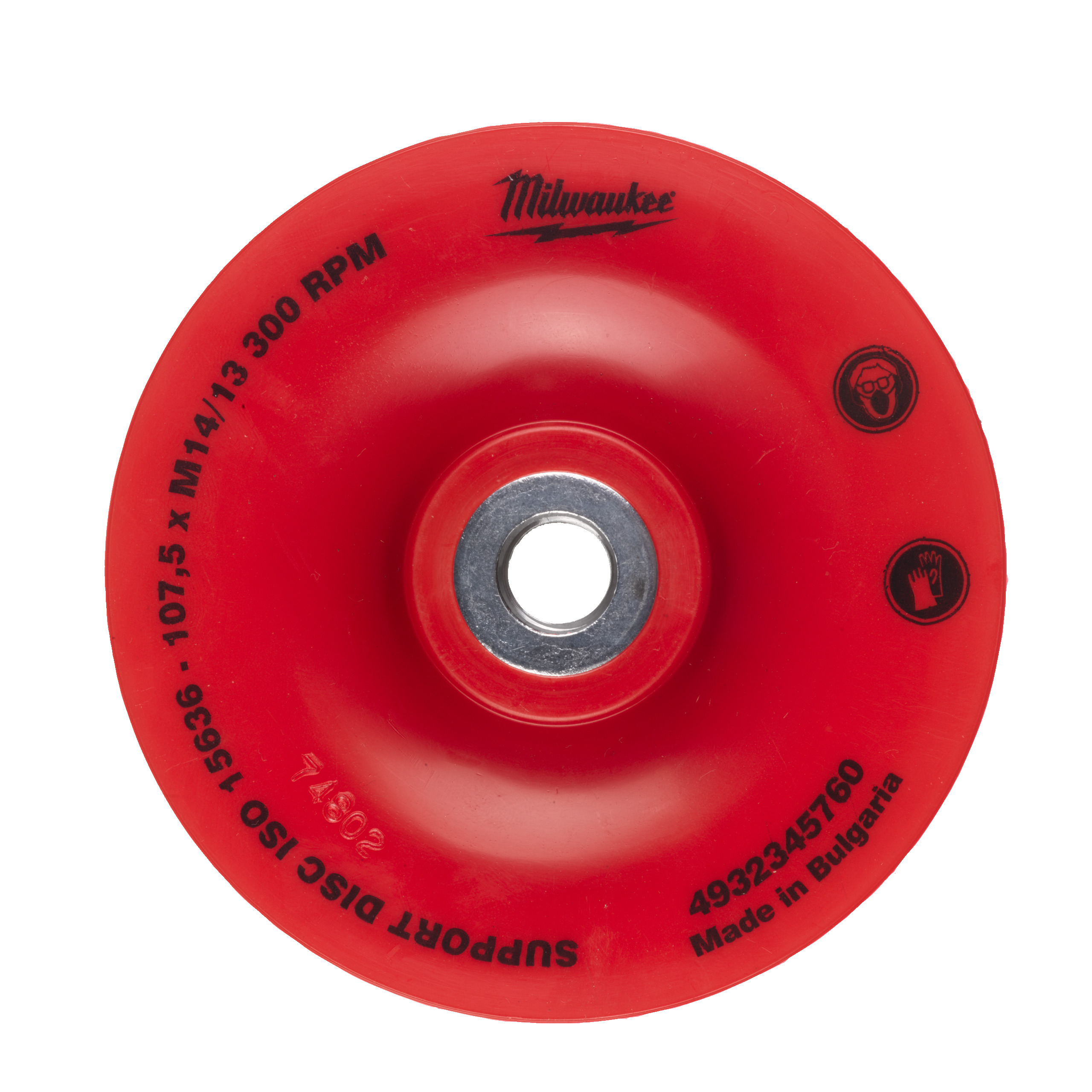 Plato flexible con anclaje M14, compatible con todas las amoladoras angulares