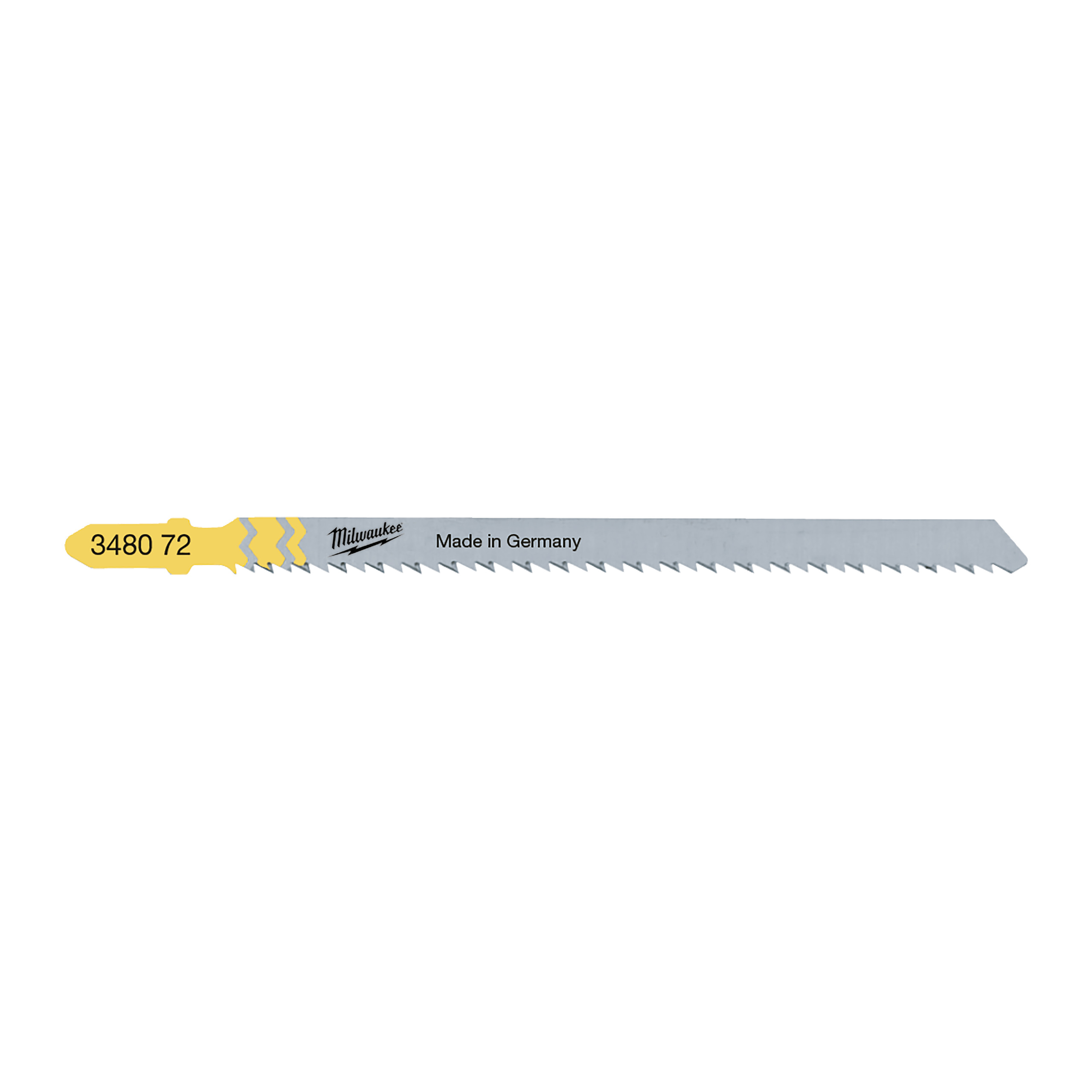 Segueta para encimeras y laminados, de diente invertido.