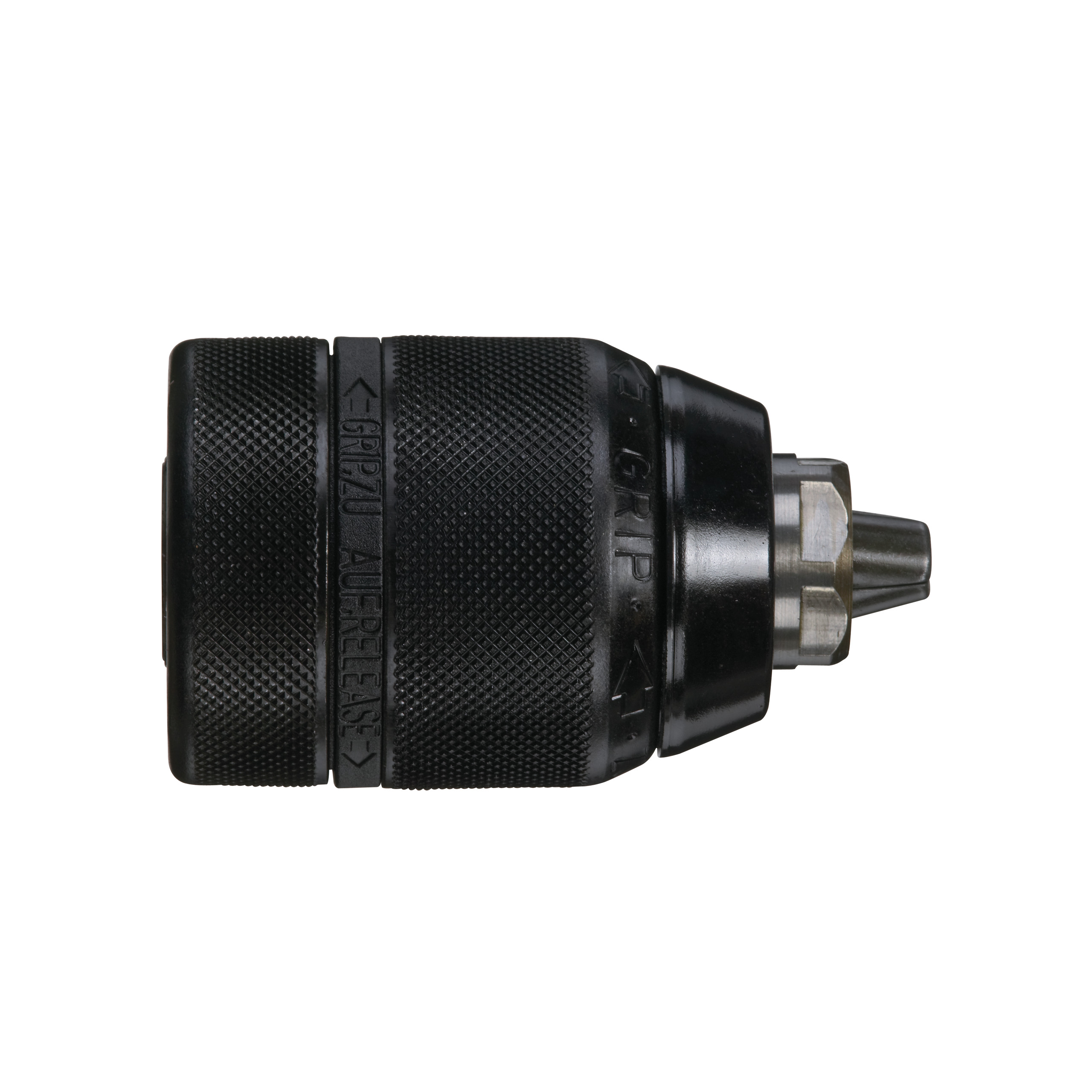 Portabrocas automático de 2 mangas con tornillo de seguridad.