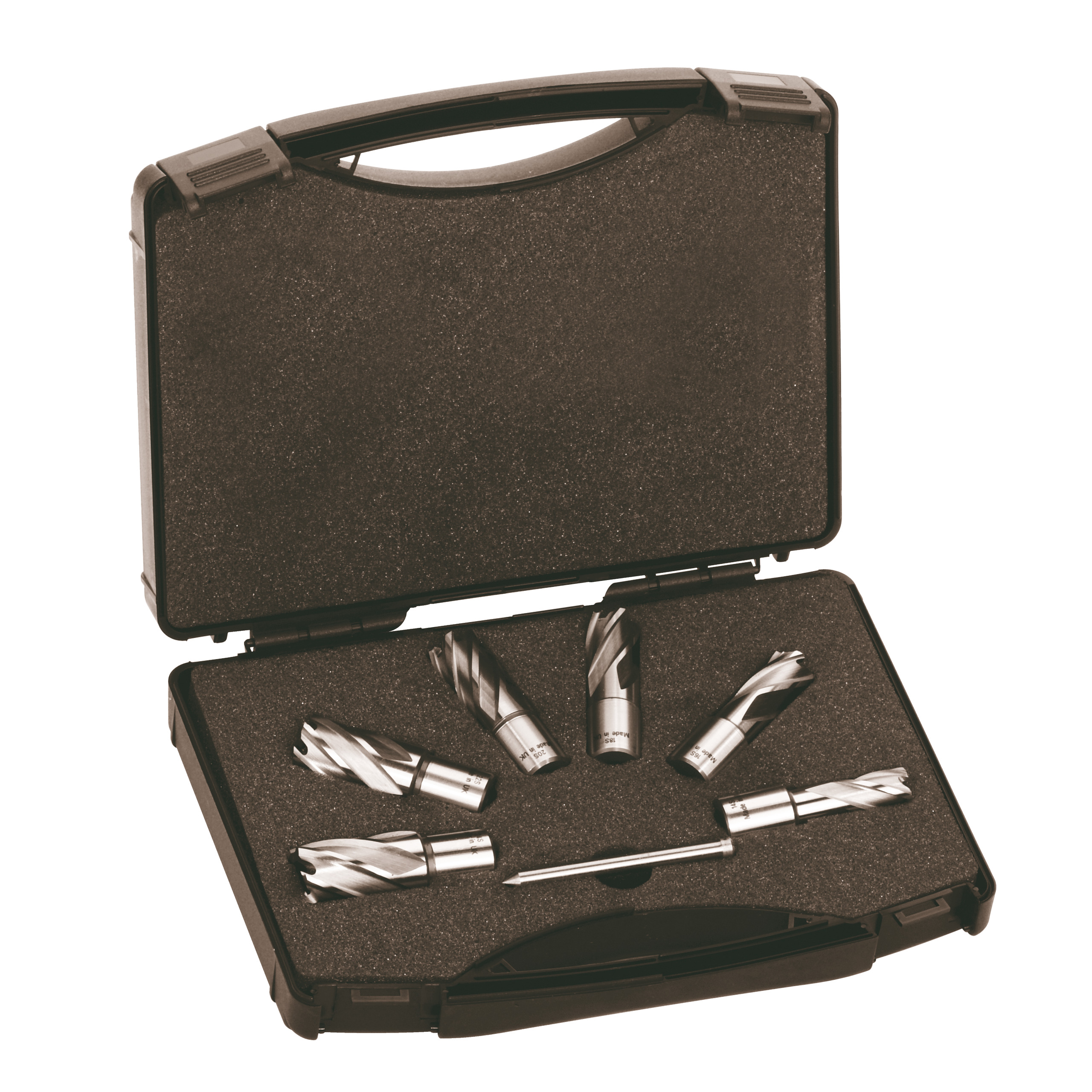 Estuche de 6 Fresas HSS Weldon de 30mm