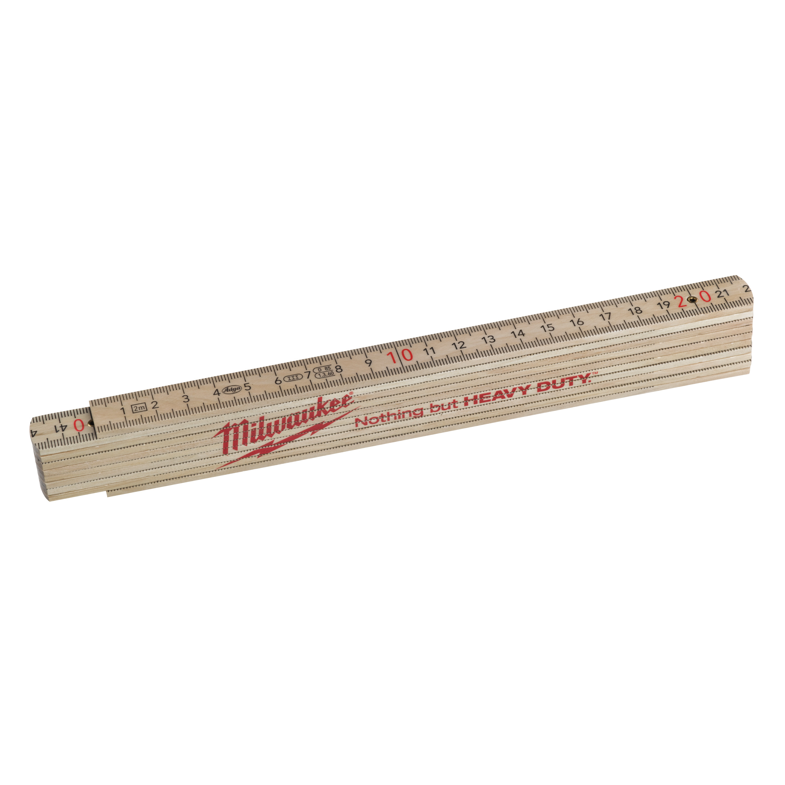 Metro plegable fino de madera