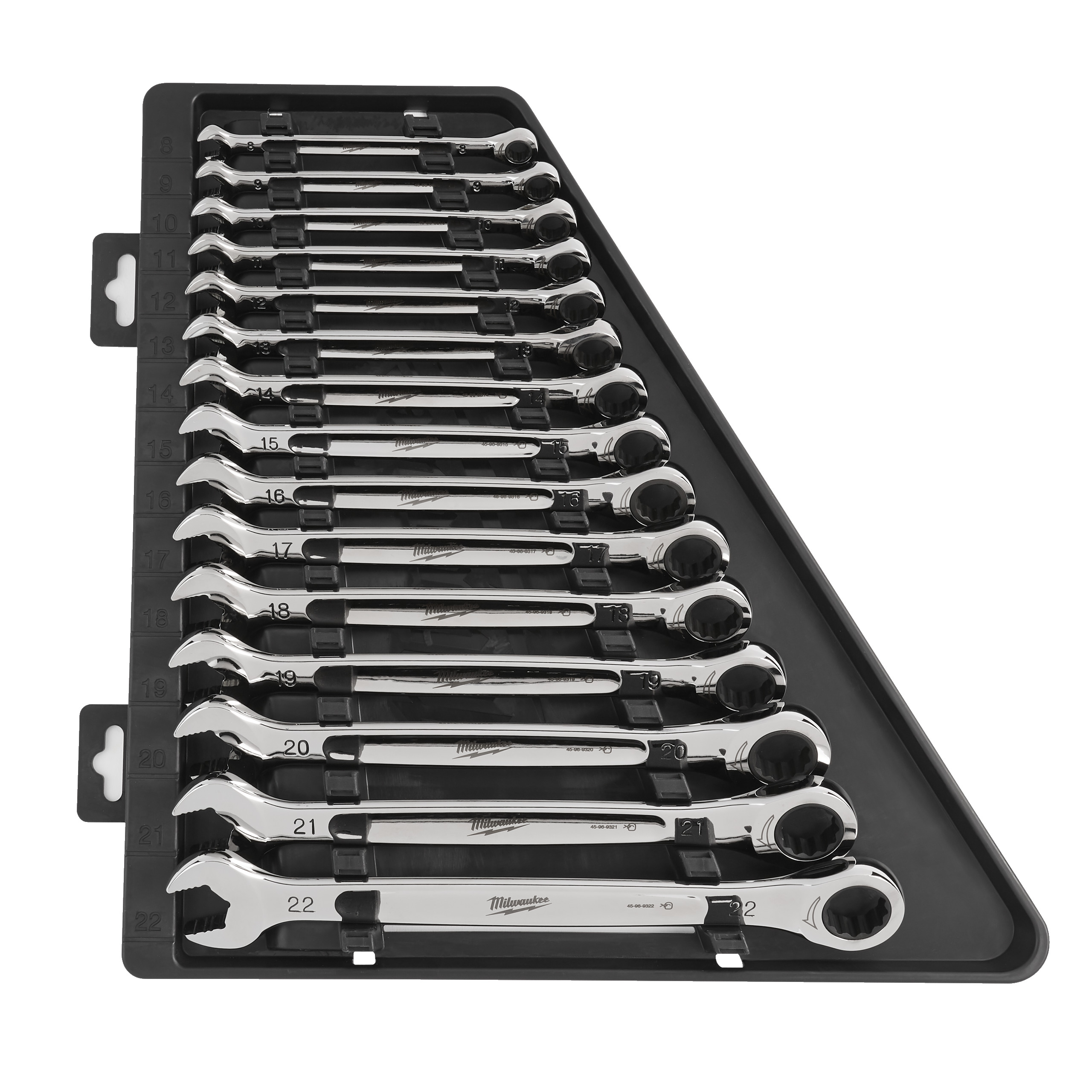 Juego de 15 llaves combinadas con carraca métrica MAX BITE™