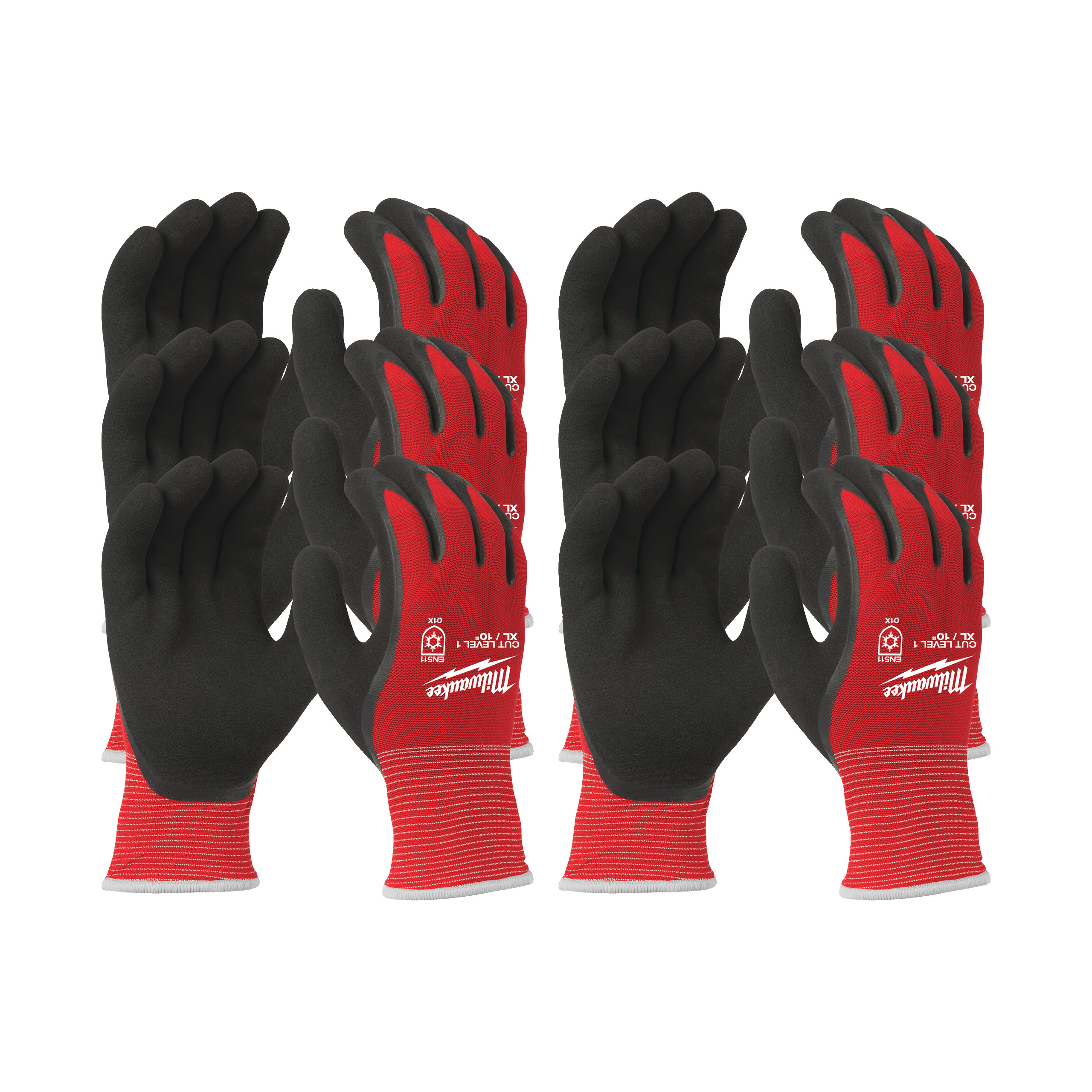 Guantes de invierno anticorte Nivel A - XL/10 - pack de 12 pares