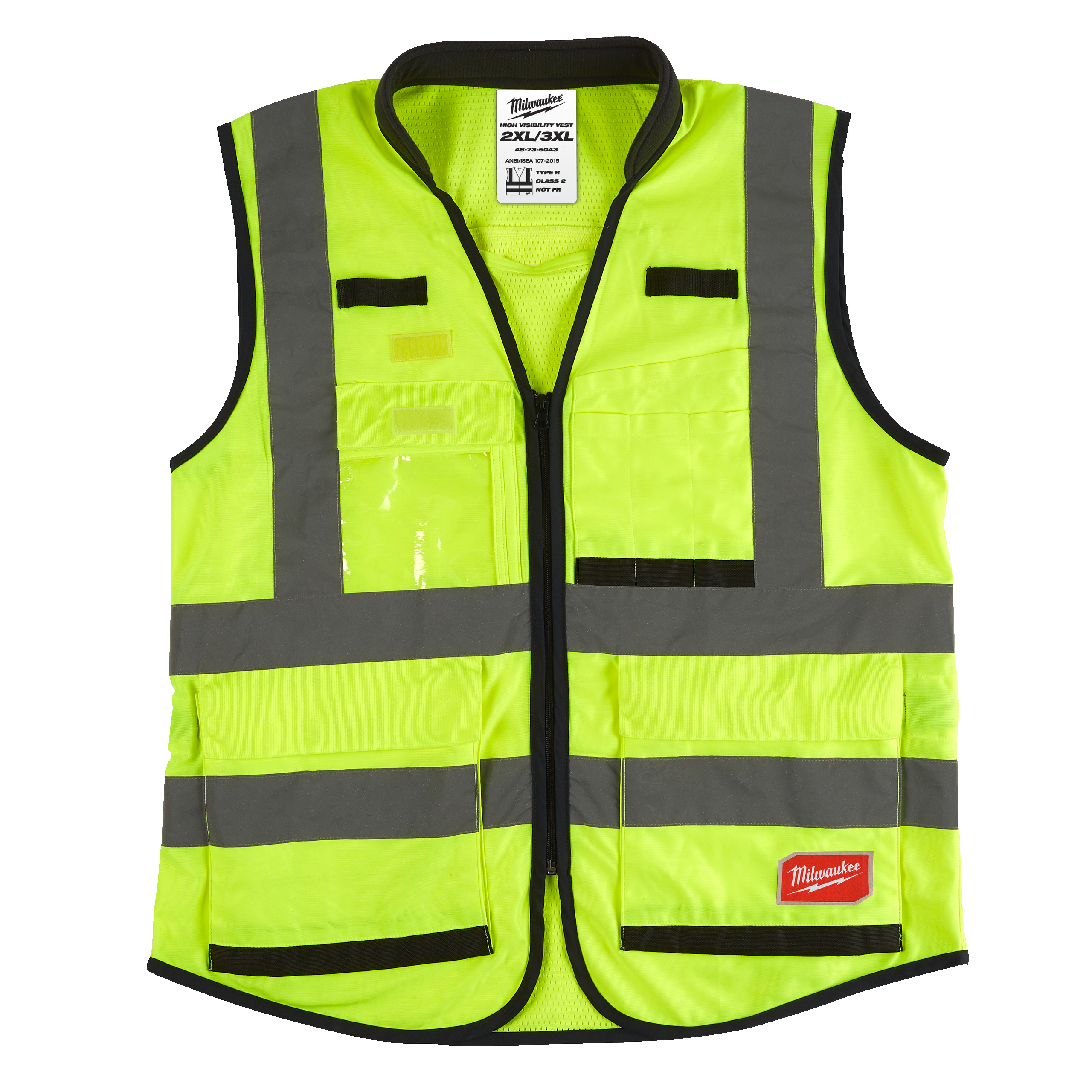 Chaleco alta visibilidad premium amarillo - 2XL/3XL