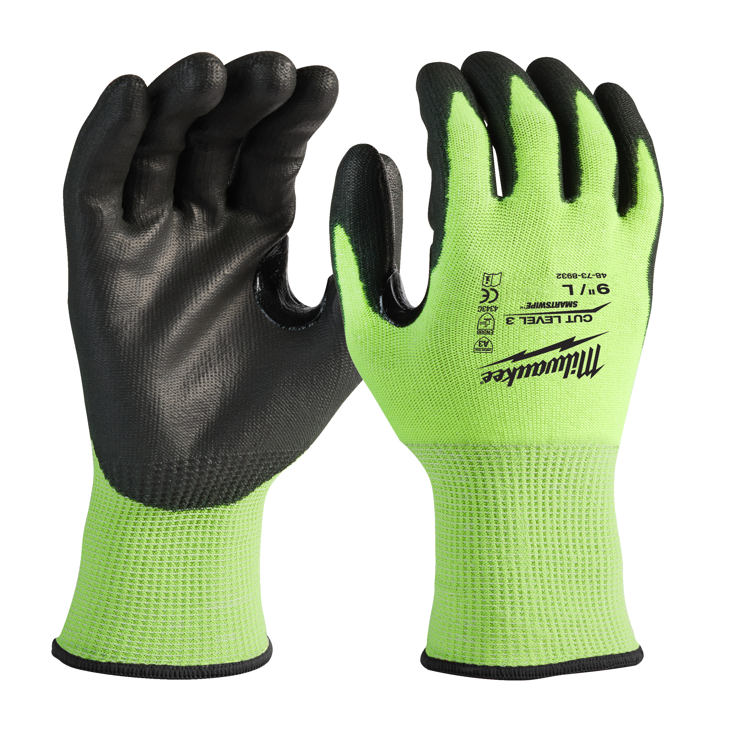 Guantes anticorte de alta visibilidad Nivel C - L/9