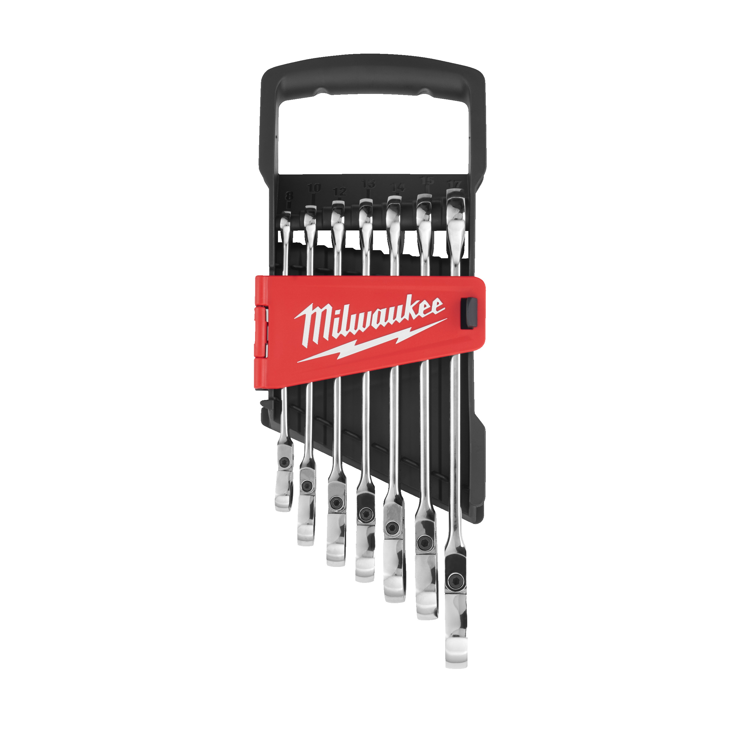Juego de 7 llaves combinadas MAX BITE™ articuladas con carraca reversibles
