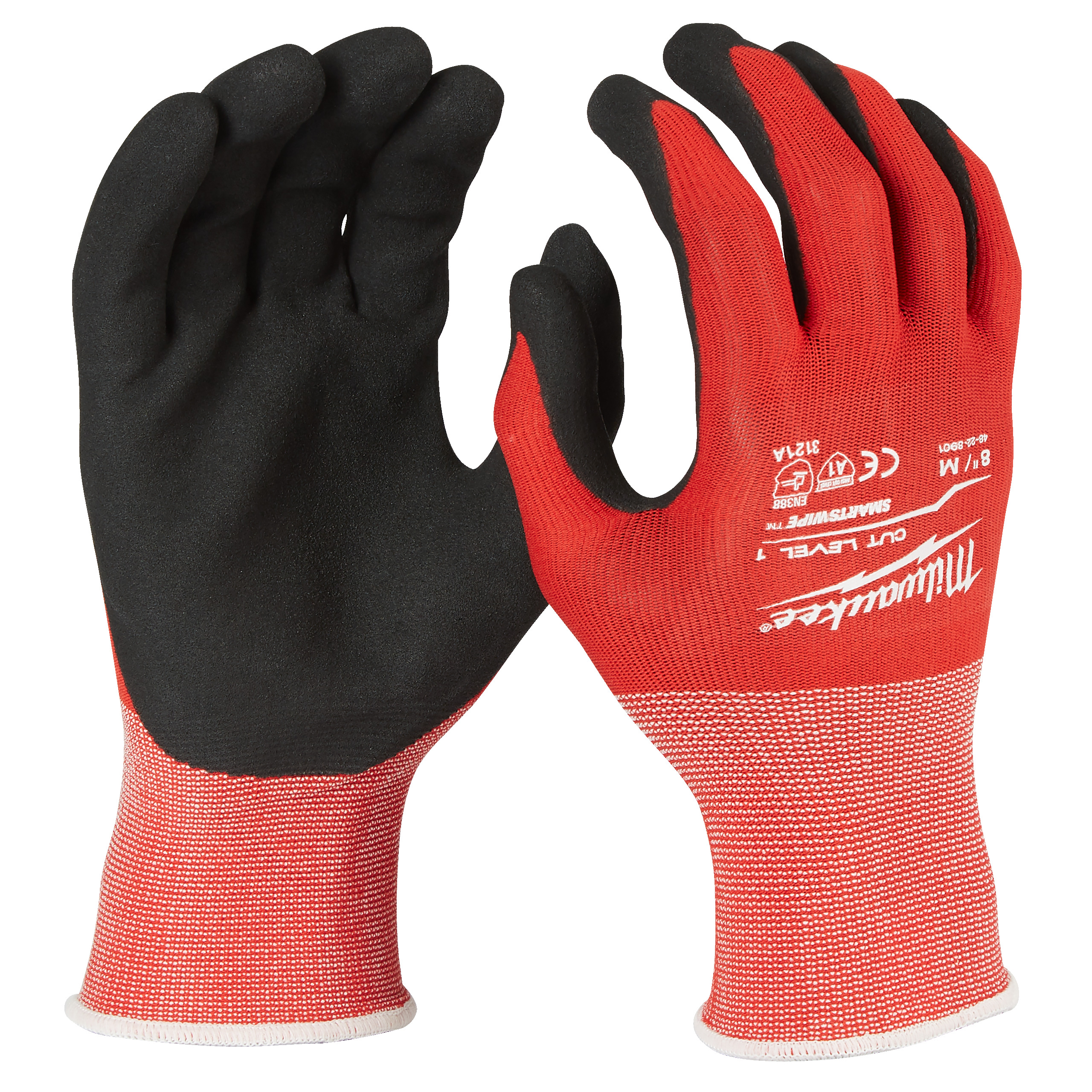 Pack de 12 pares de guantes anticorte de nitrilo Nivel A - S/7