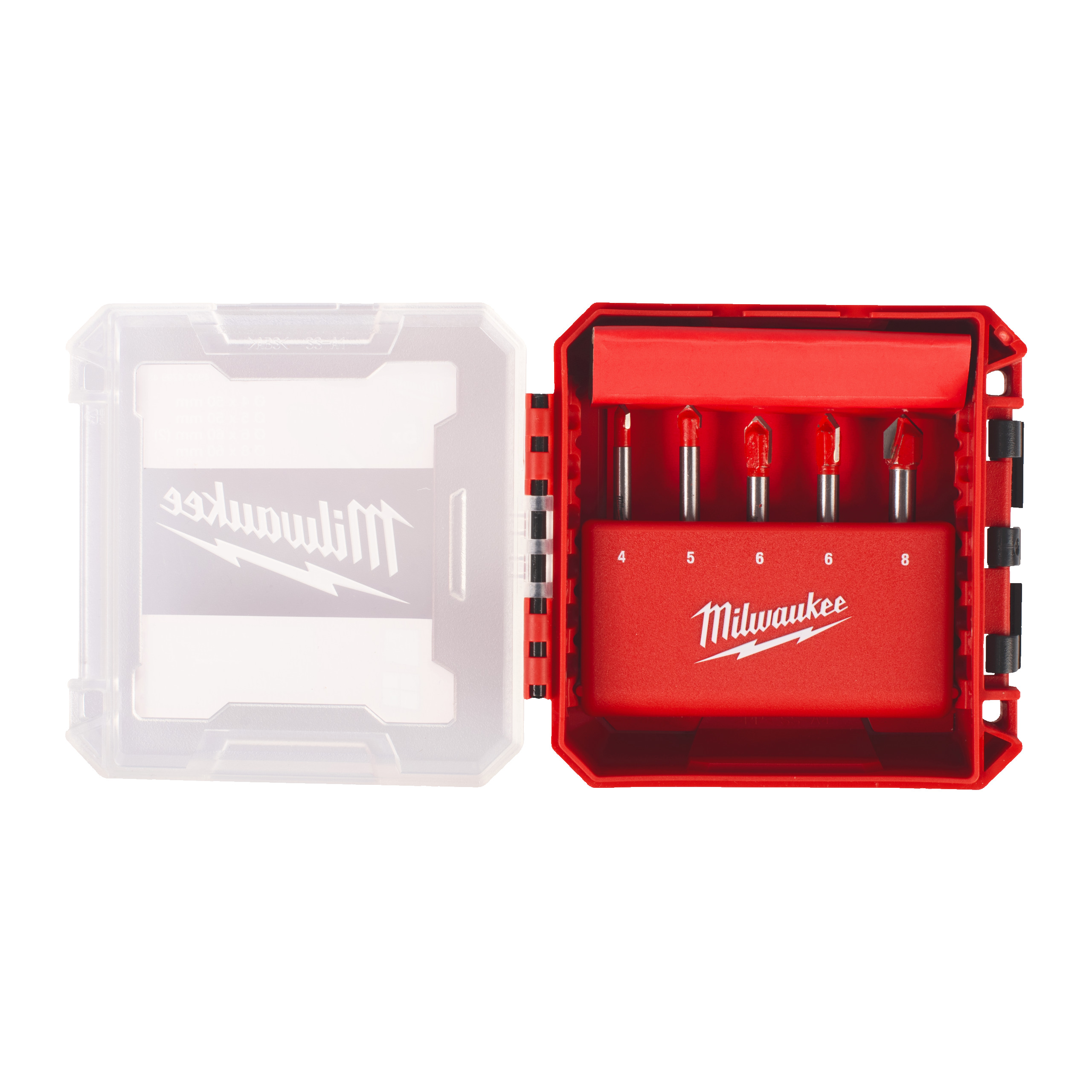 Estuche de 5 brocas para azulejos y vidrio
