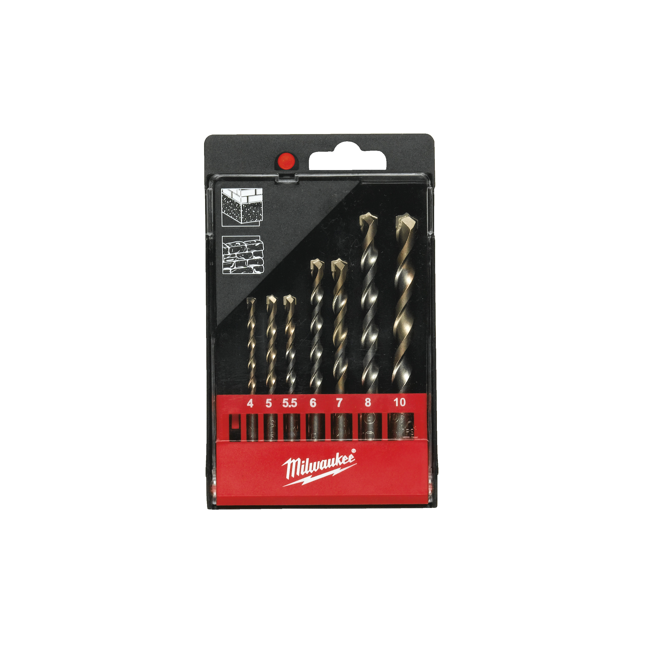 Estuche de 8 brocas para hormigón