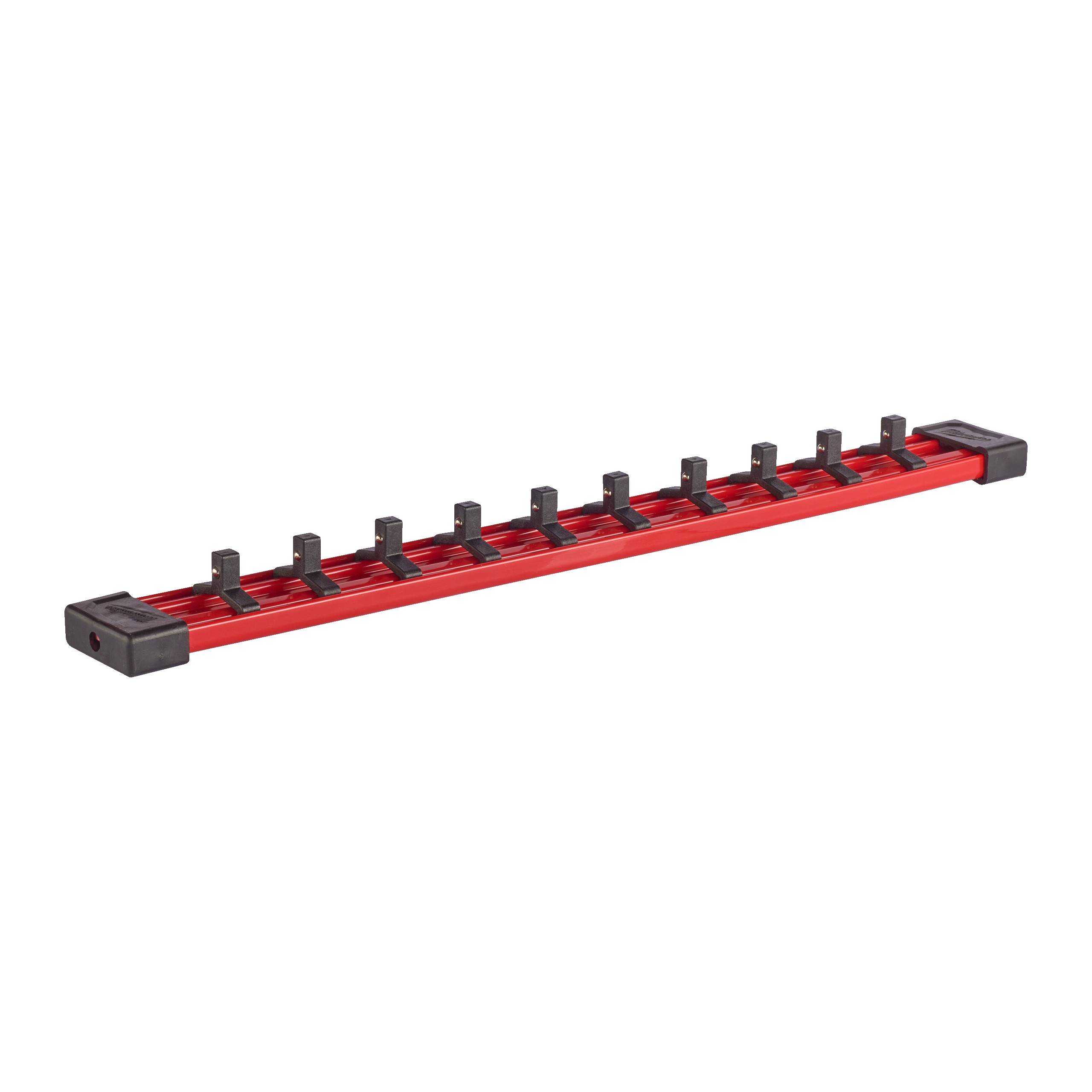 Raíl de transporte para vasos de ¼″, 350mm y 10 clips