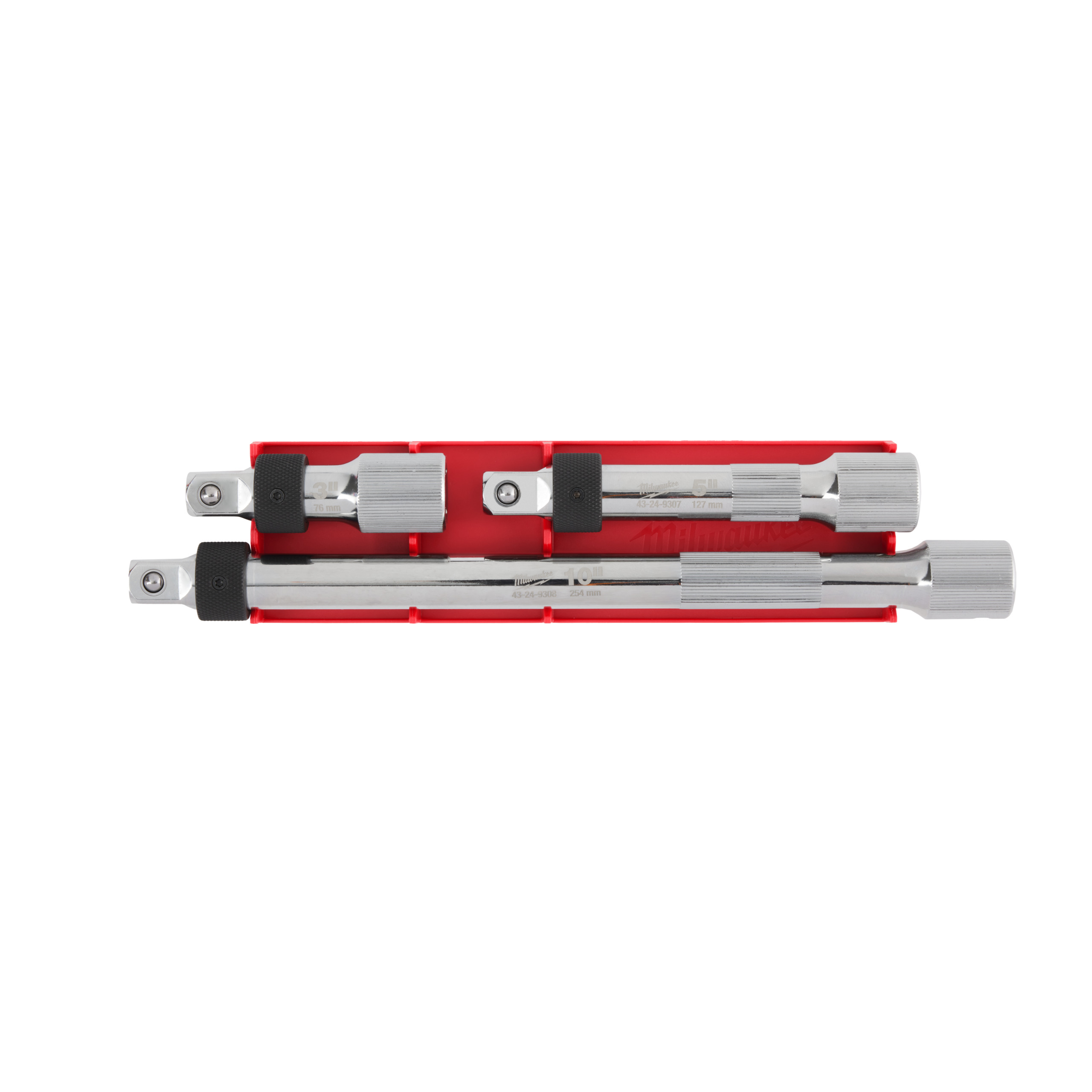 Juego de 3 extensiones con bloqueo de ½″