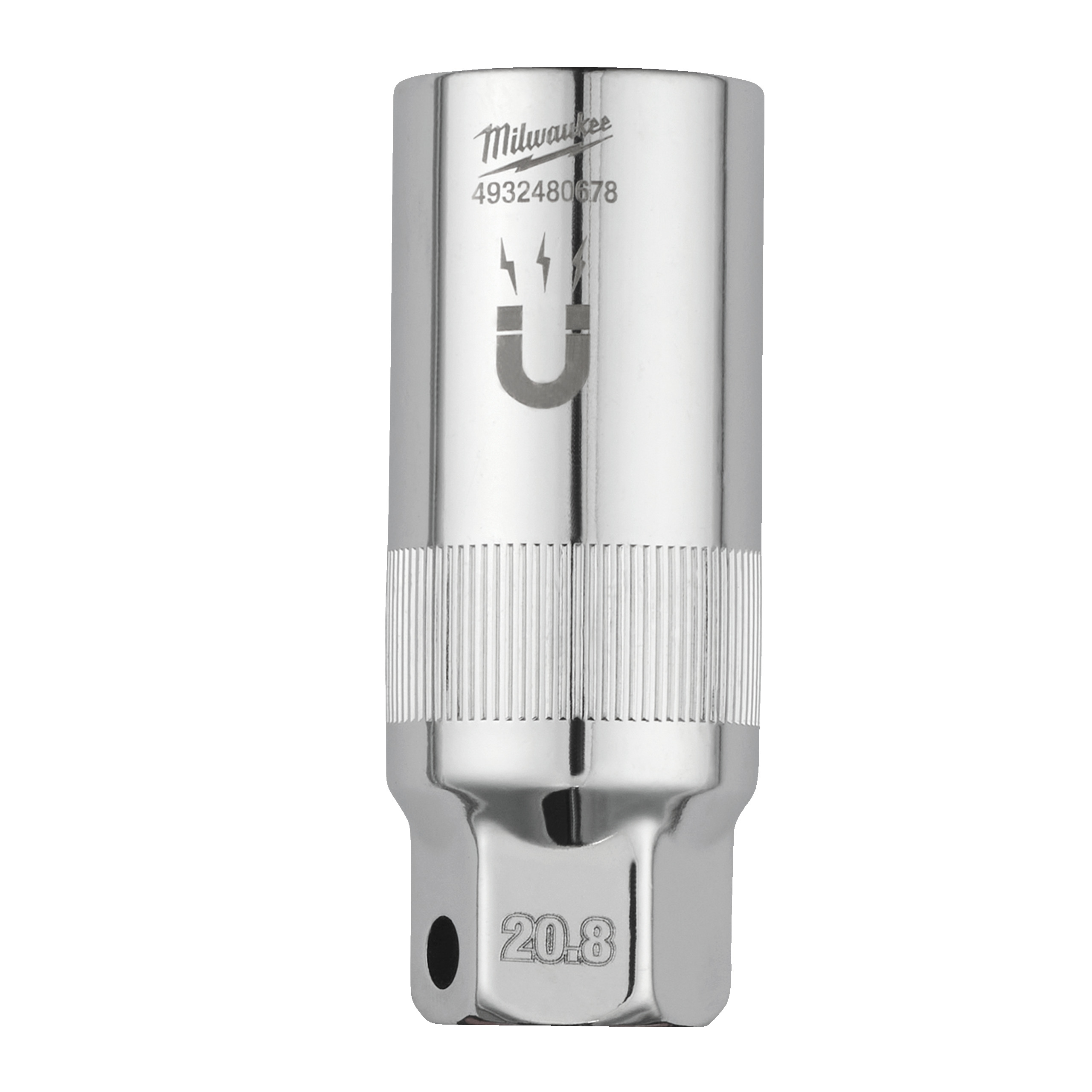 Vaso de ⅜″ magnético para bujías de 20,8mm (13/16″)