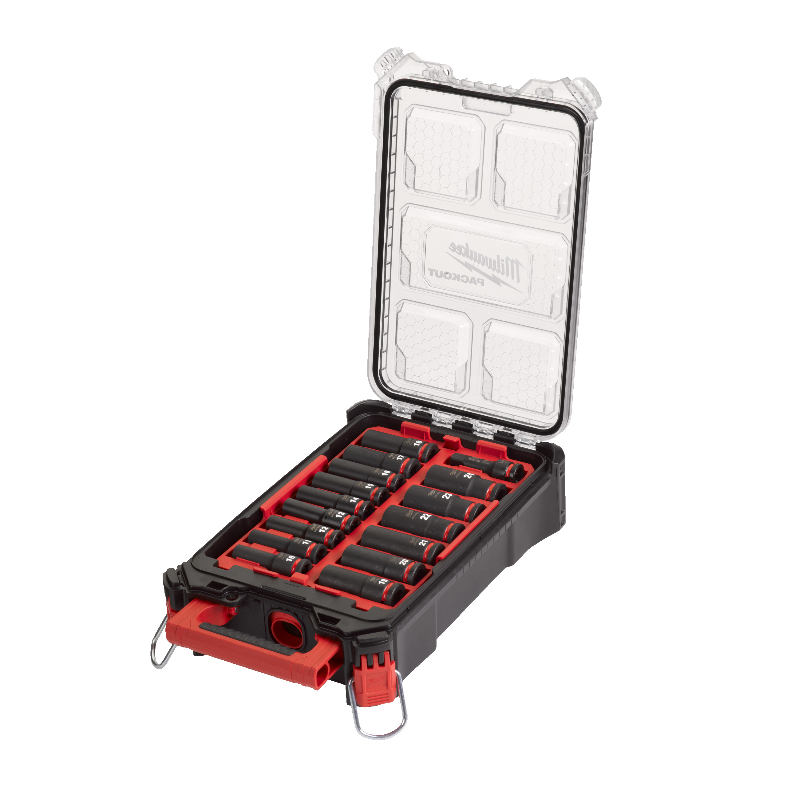 Juego de 16 piezas vasos de impacto de ½″ en PACKOUT™