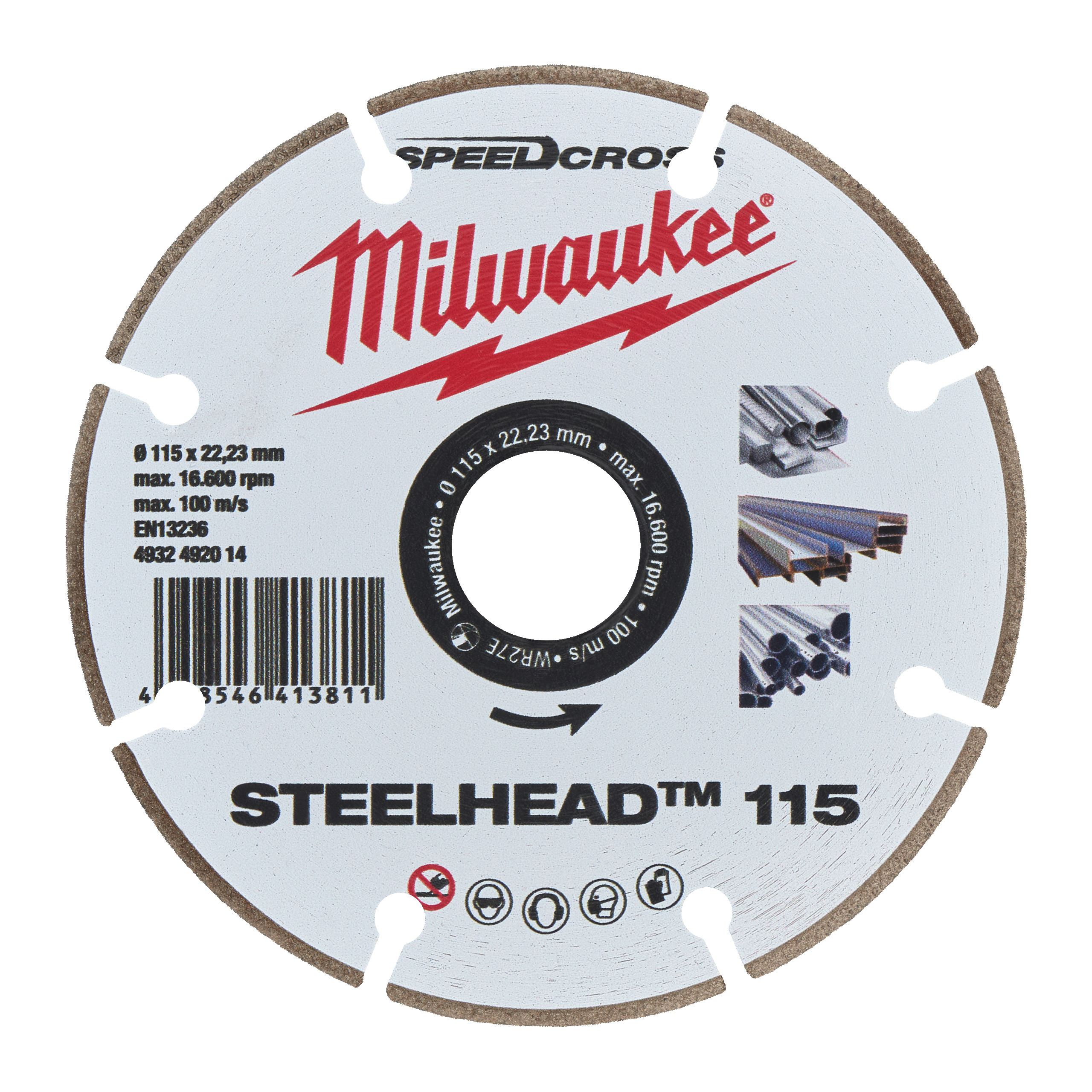 Disco diamante STEELHEAD™ 115mm corte de acero y acero inoxidable