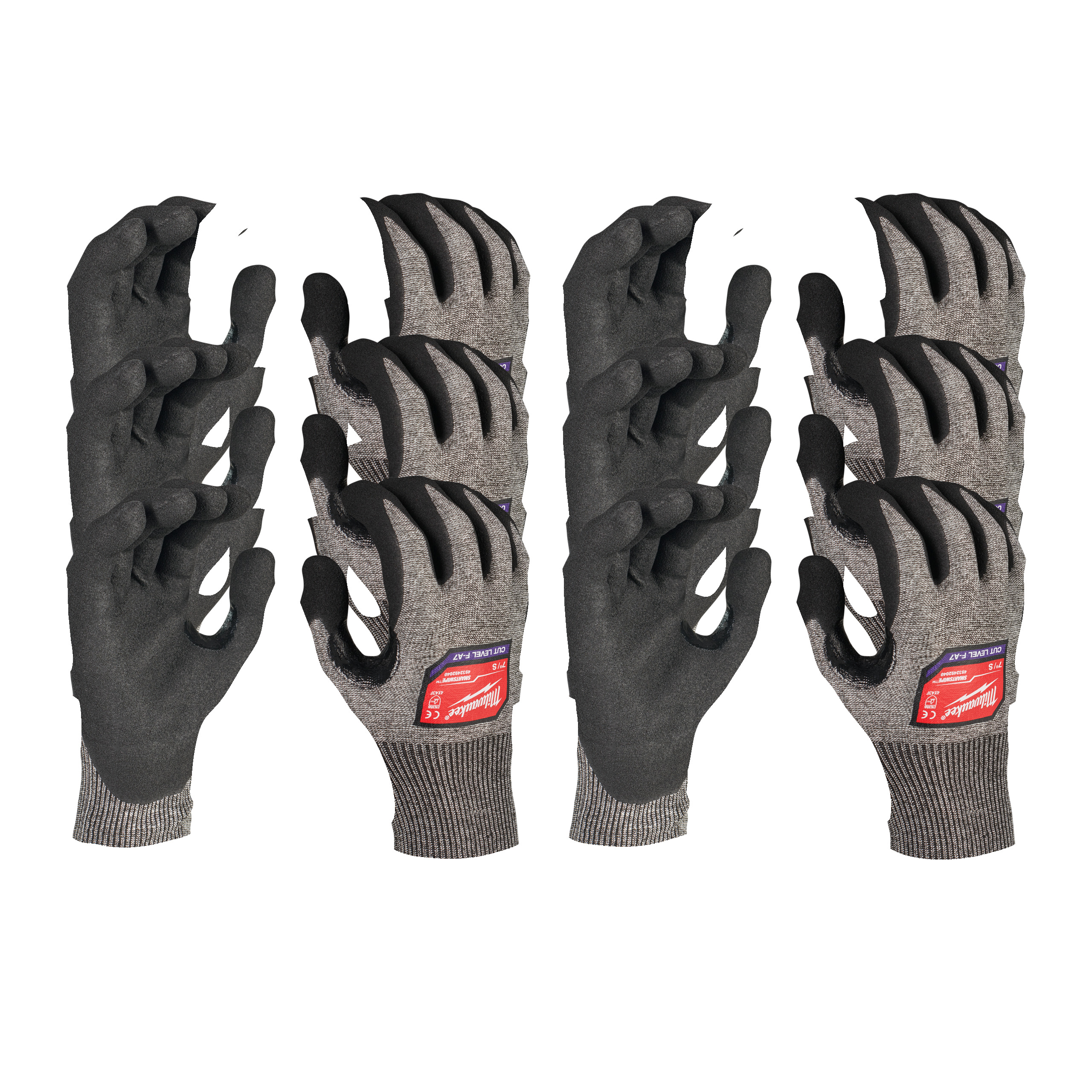 Pack de 12 pares de guantes anticorte de nitrilo Nivel F - L/7