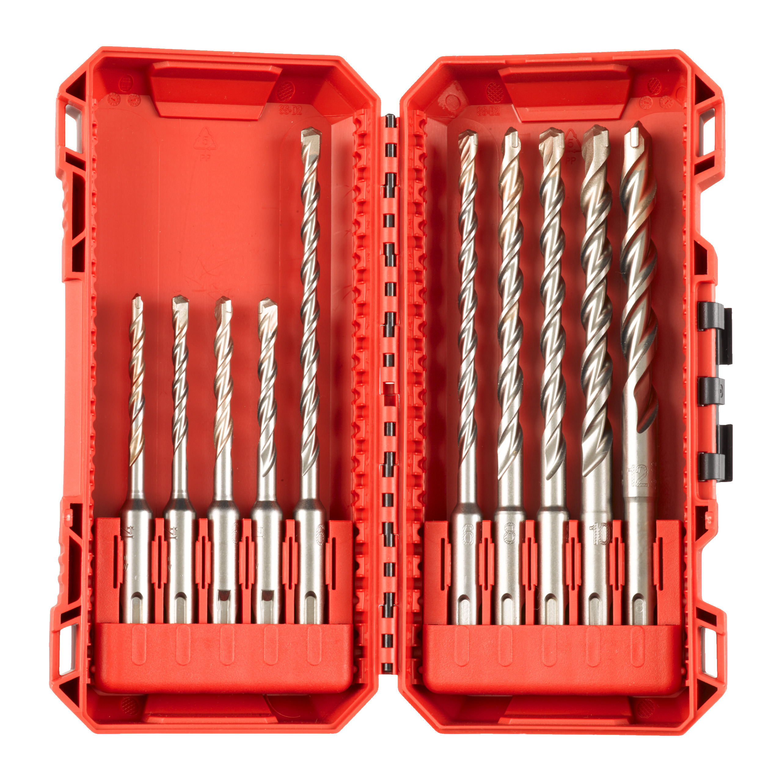 Estuche de 10 brocas SDS-Plus M2™