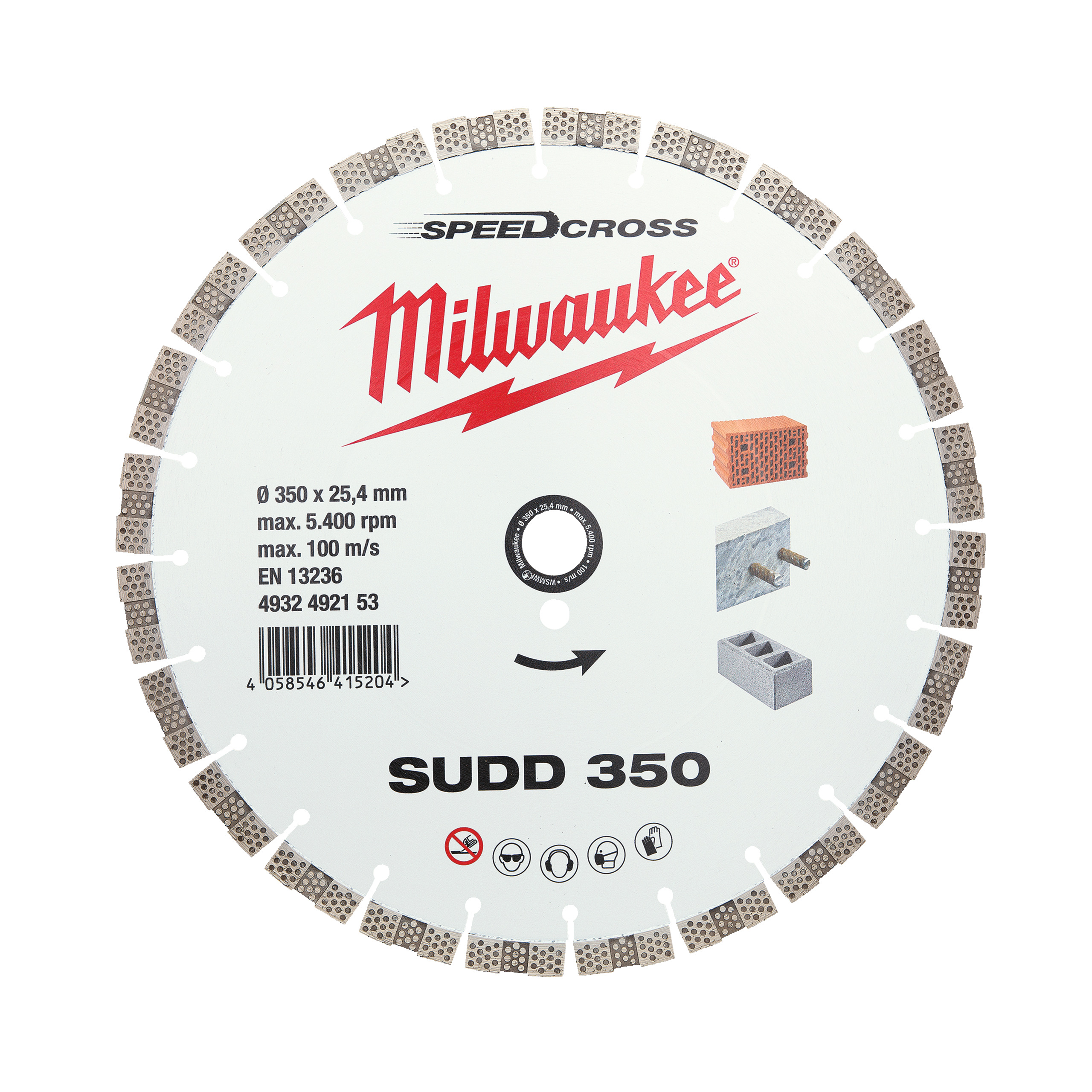 Disco diamante SPEEDCROSS Silencioso - SUDD 350mm