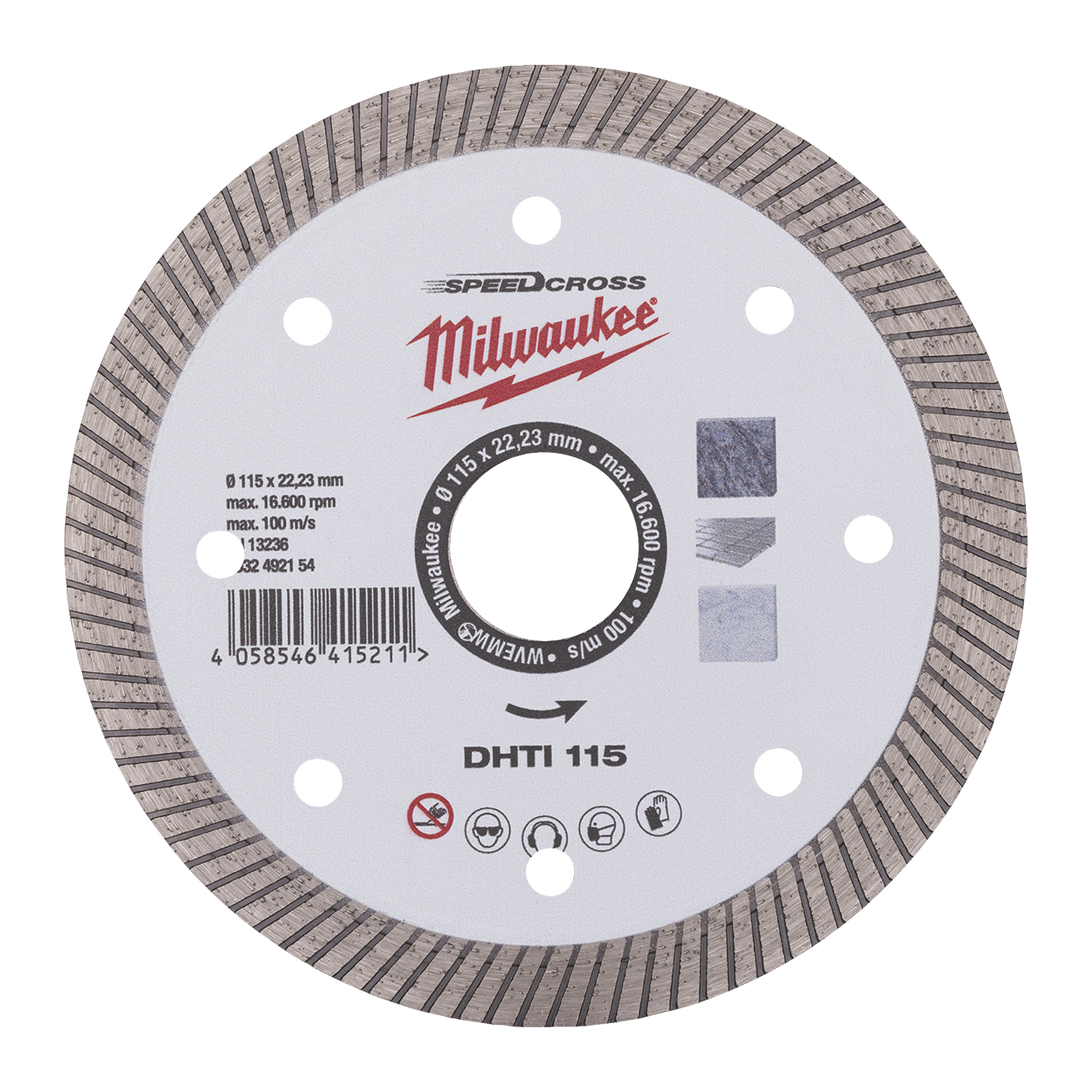 Disco diamante SPEEDCROSS Continuo - DHTi 115mm