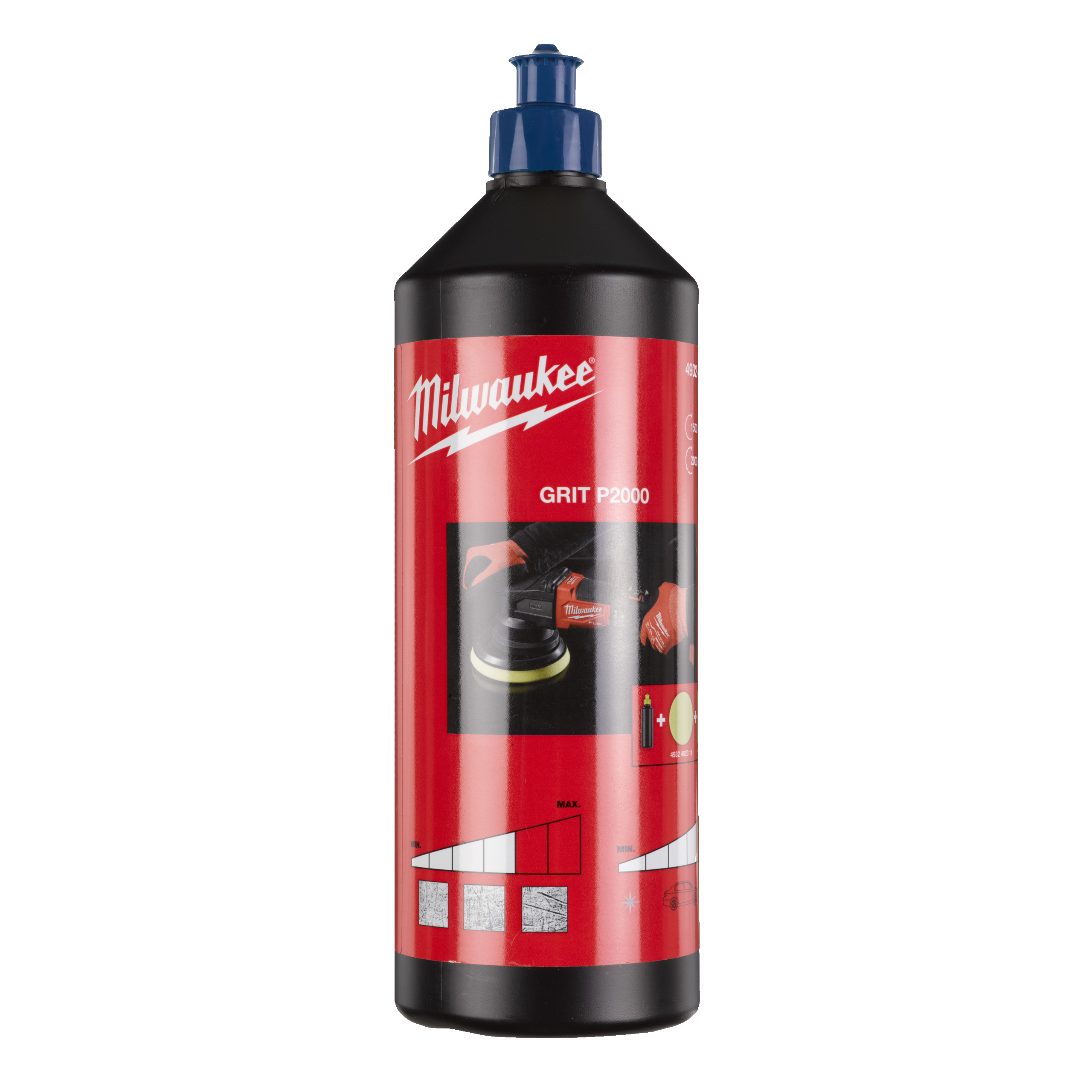 Pulimento 3.000. Un pulimento de acabado extrafino con granulo de 3.000 para eliminar rayas, hologramas y swirls. Recomendado para usar con la boina azul y una bayeta