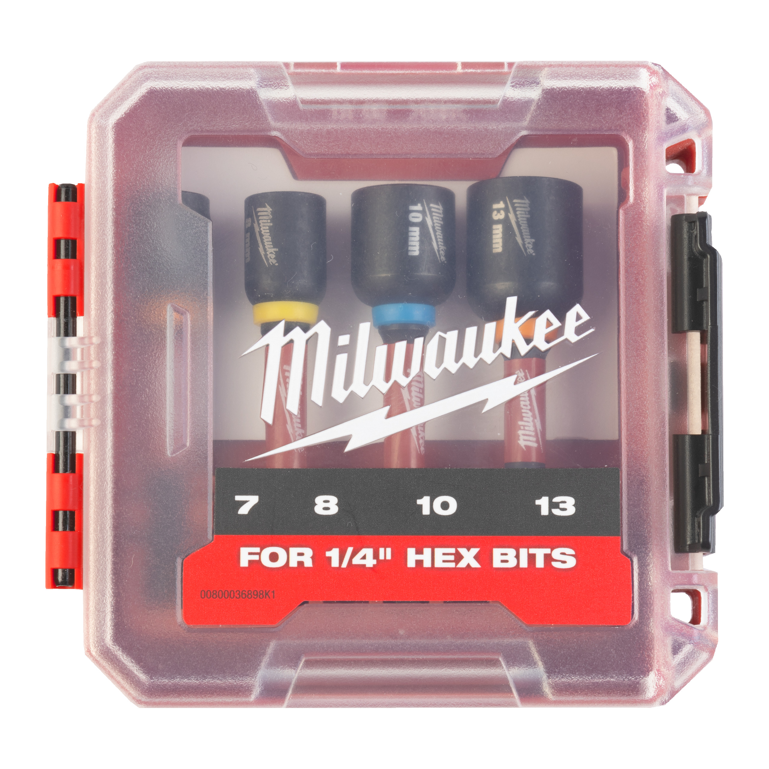 Estuche con 4 vasos 65mm con eje Hex. ¼″ SHOCKWAVE™ Impact Duty™