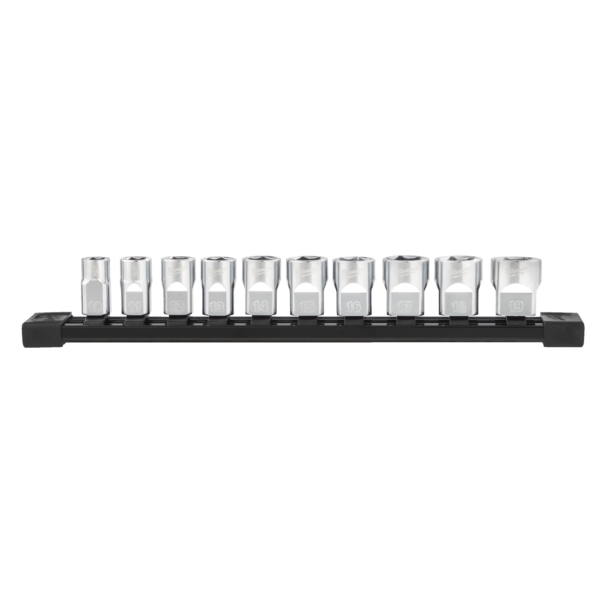 Juego de 10 vasos cortos de ⅜″ - métrica