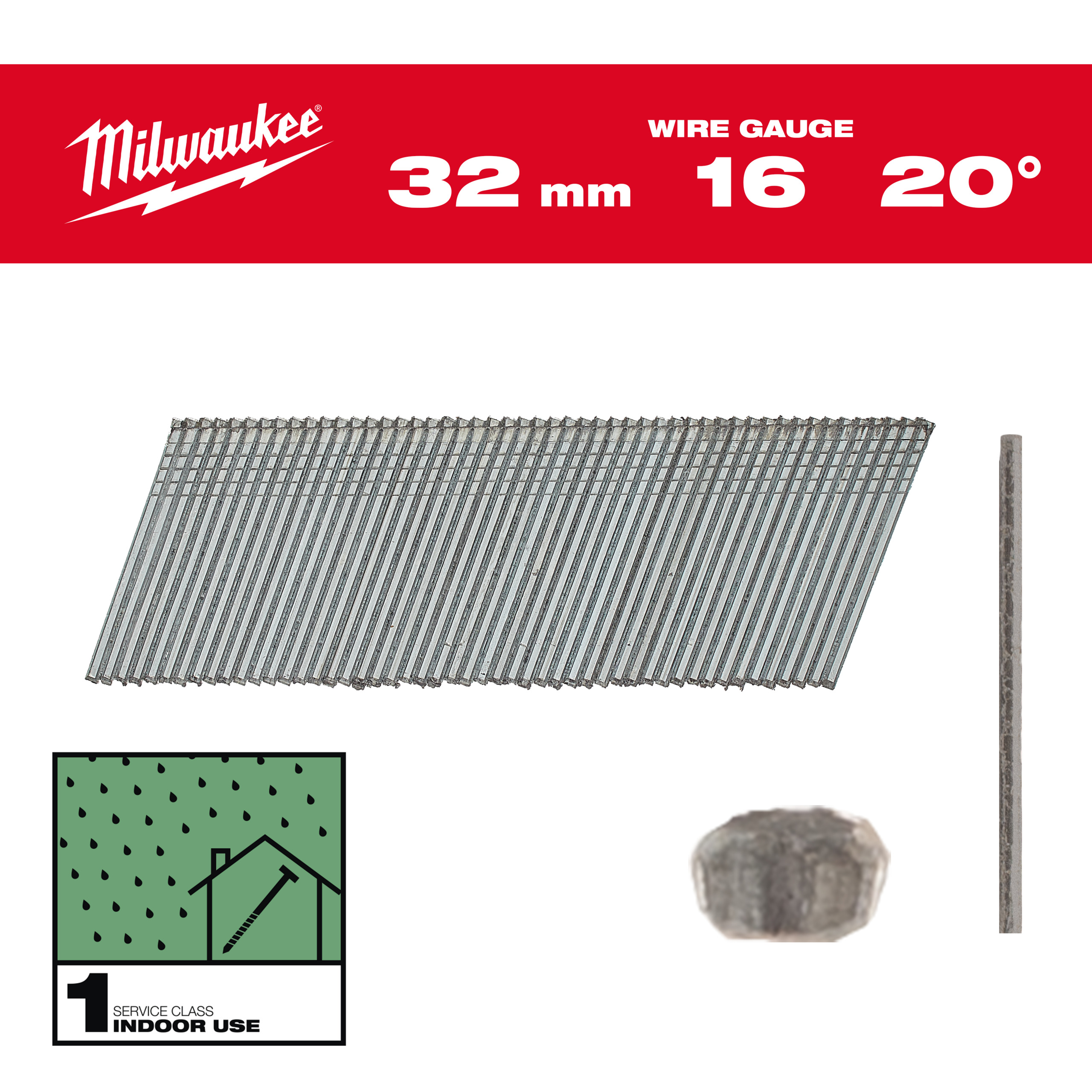 Clavos 16G 20° 32mm - 2.000uds