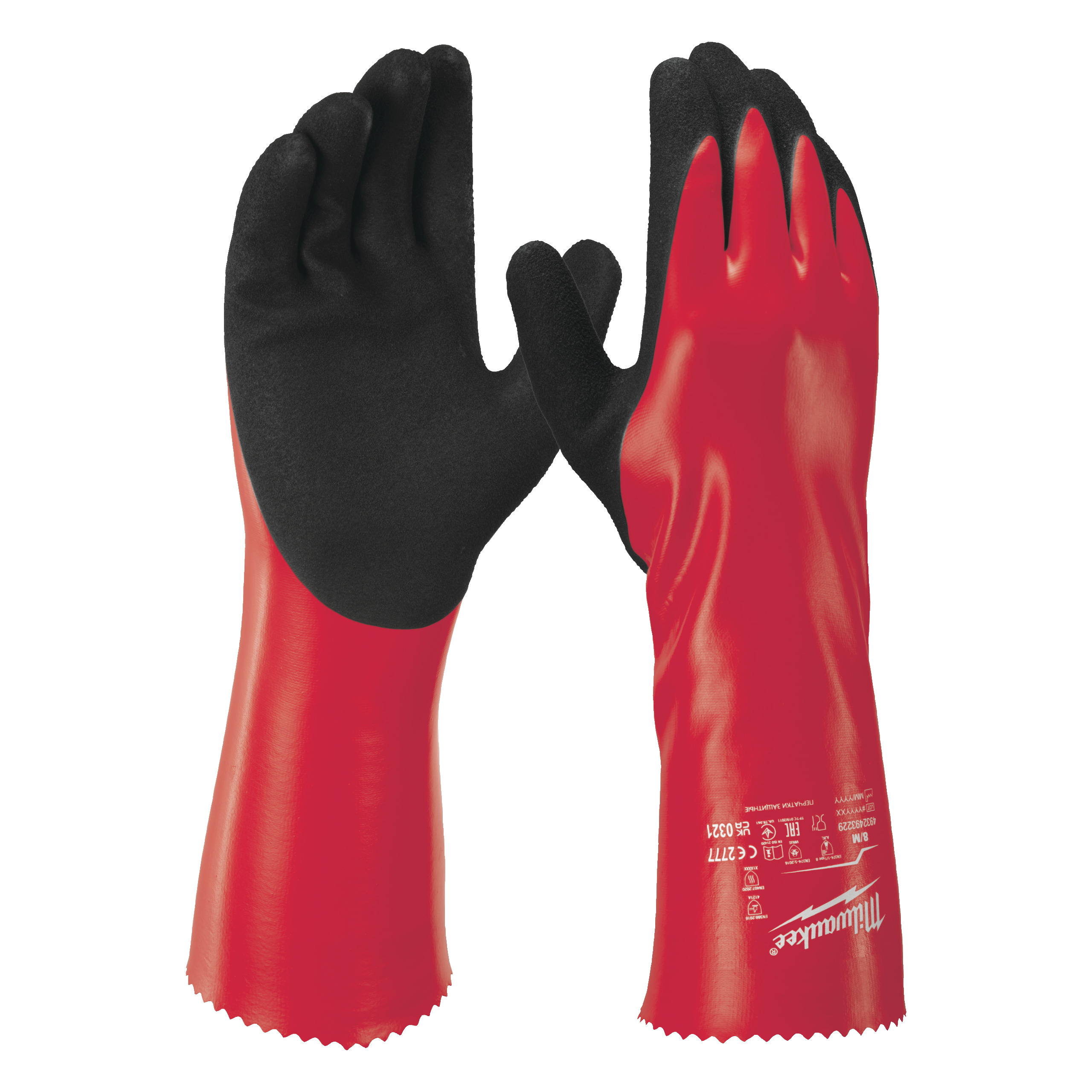Guante de protección química con recubrimiento de nitrilo - 8/M