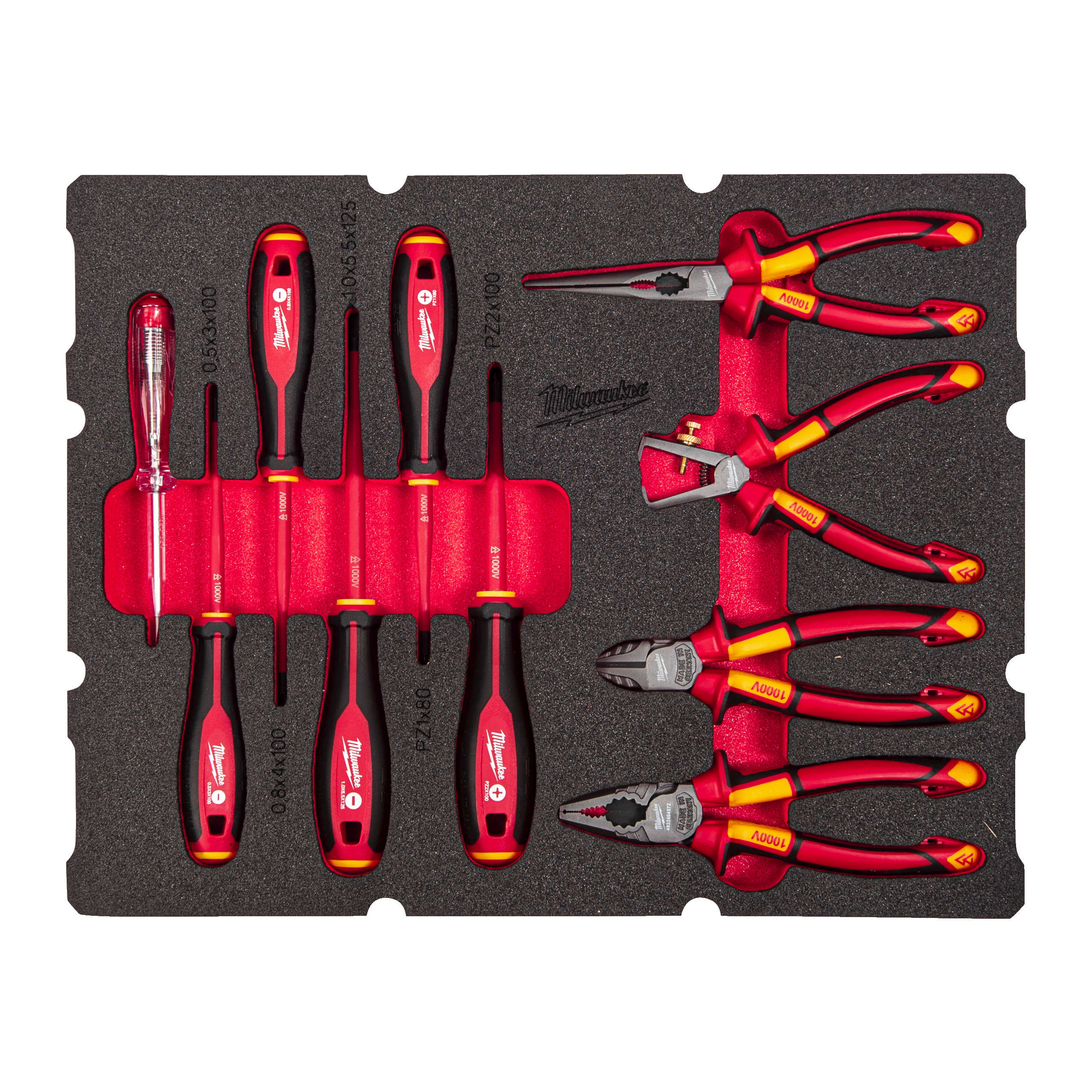 Espuma PACKOUT™ con 10 piezas para electricista