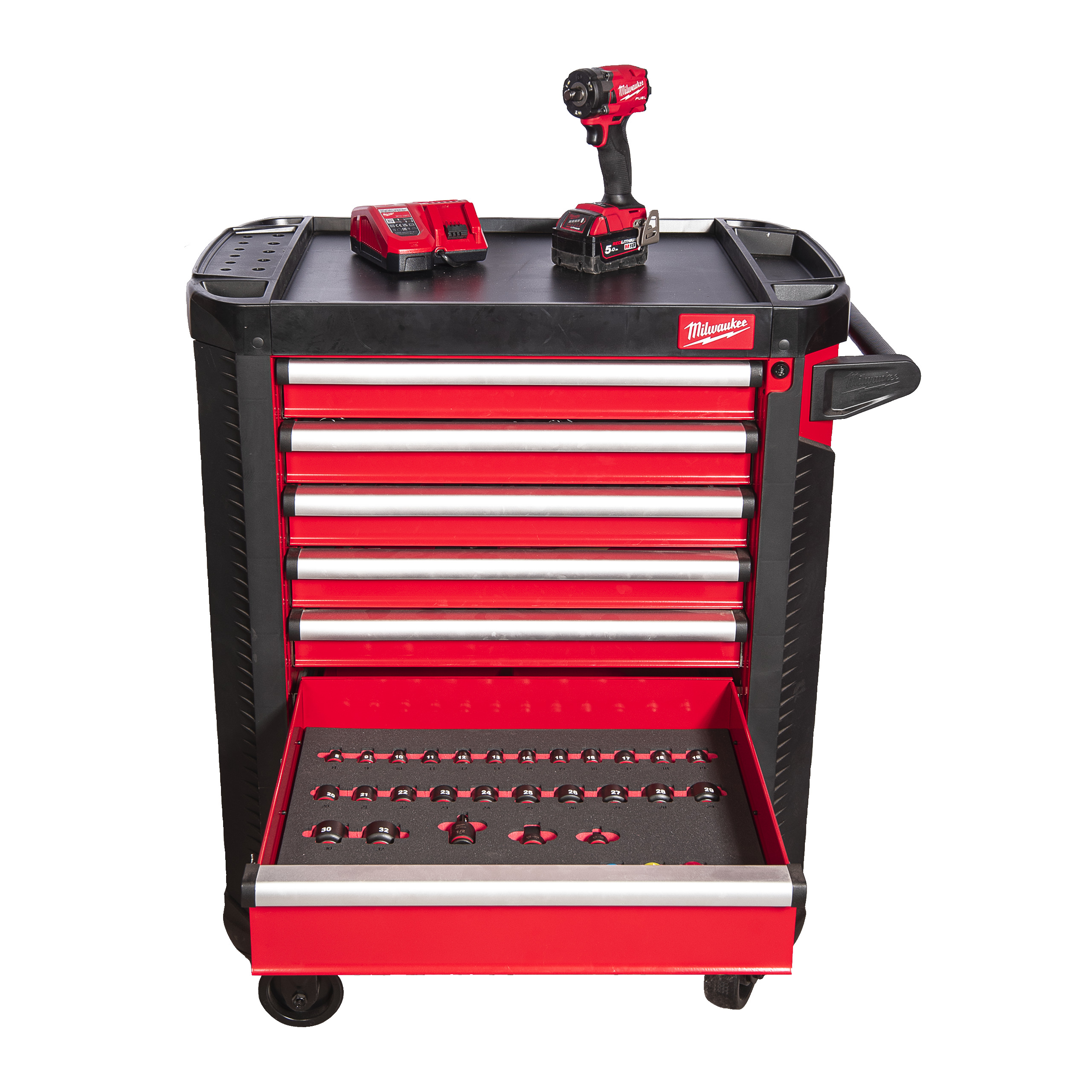Carro de herramientas con 7 cajones TOOLGUARD™ de 78cm con 246 herramientas