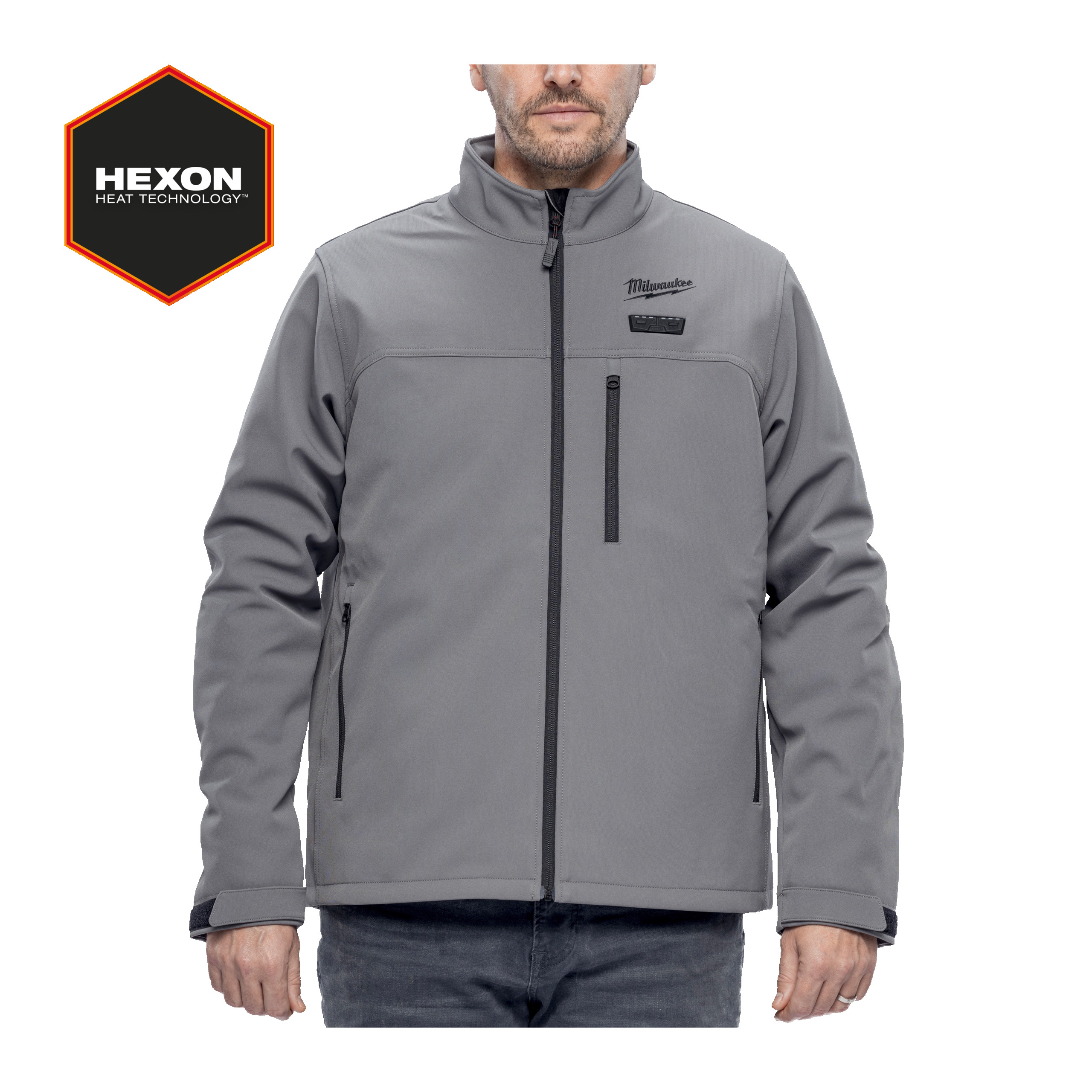 Chaqueta calefactada TOUGHSHELL™ gris M12™, XXL