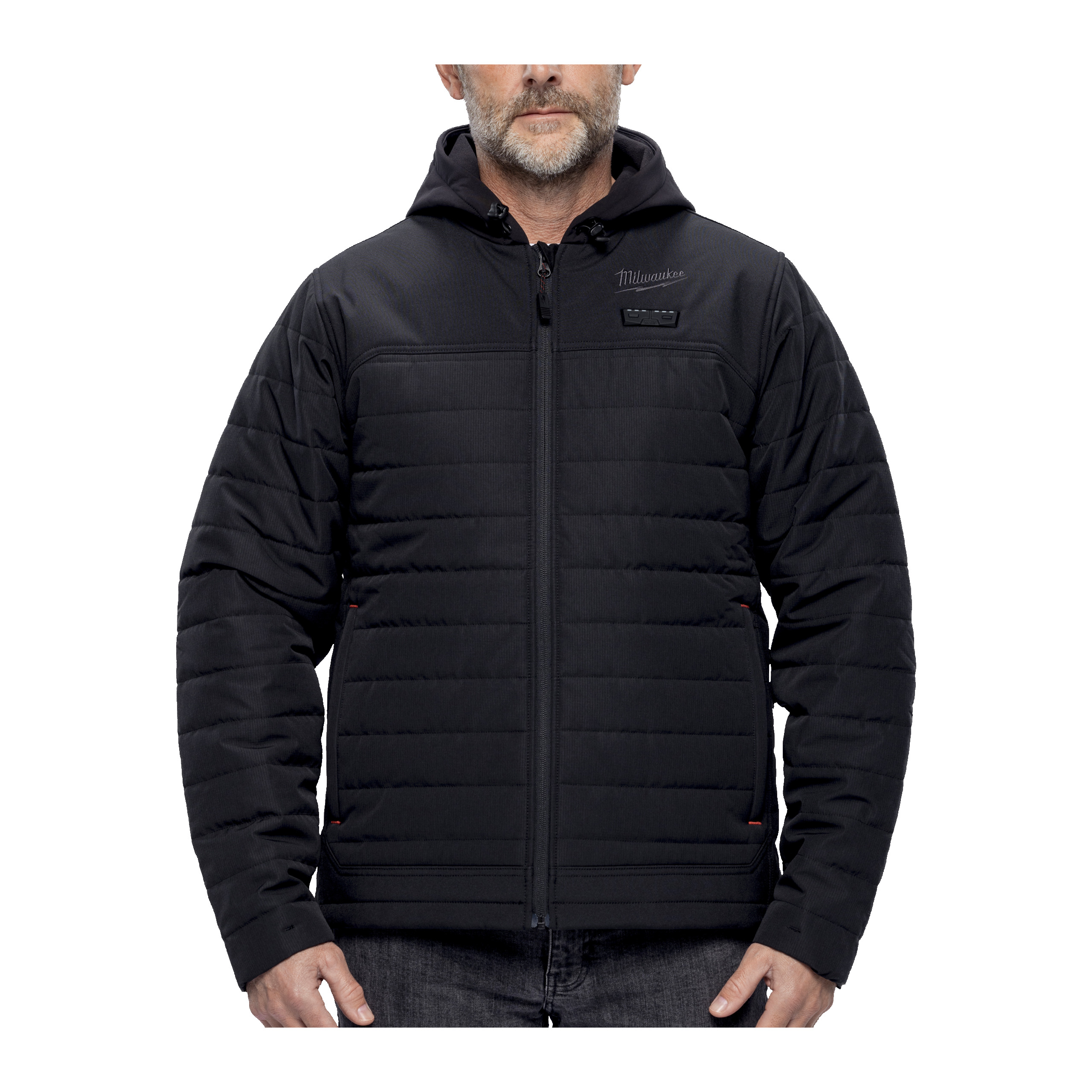 Chaqueta híbrida güateada calefactada M12™ negra, XXL