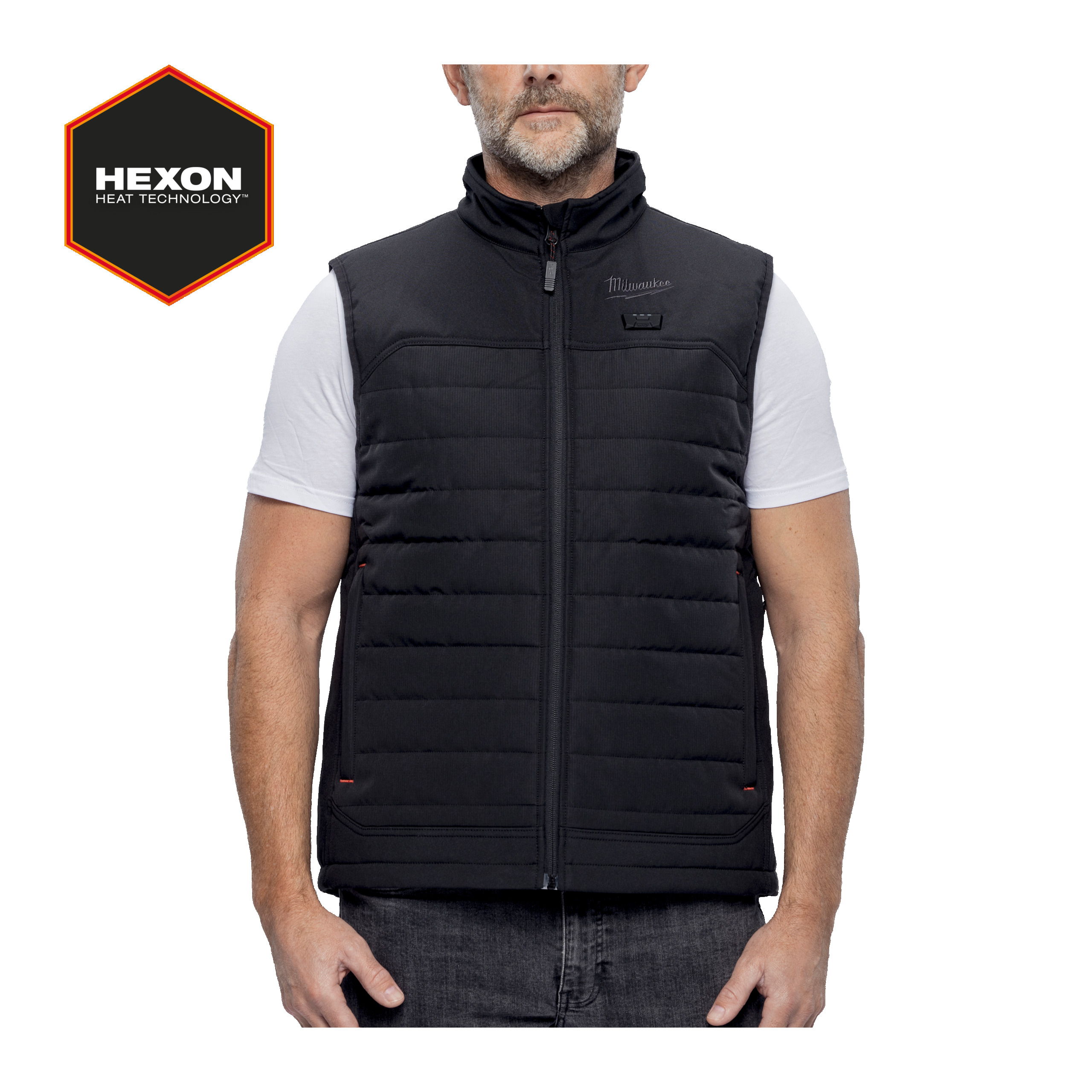 Chaleco híbrido güateado calefactado M12™ negro, XXL