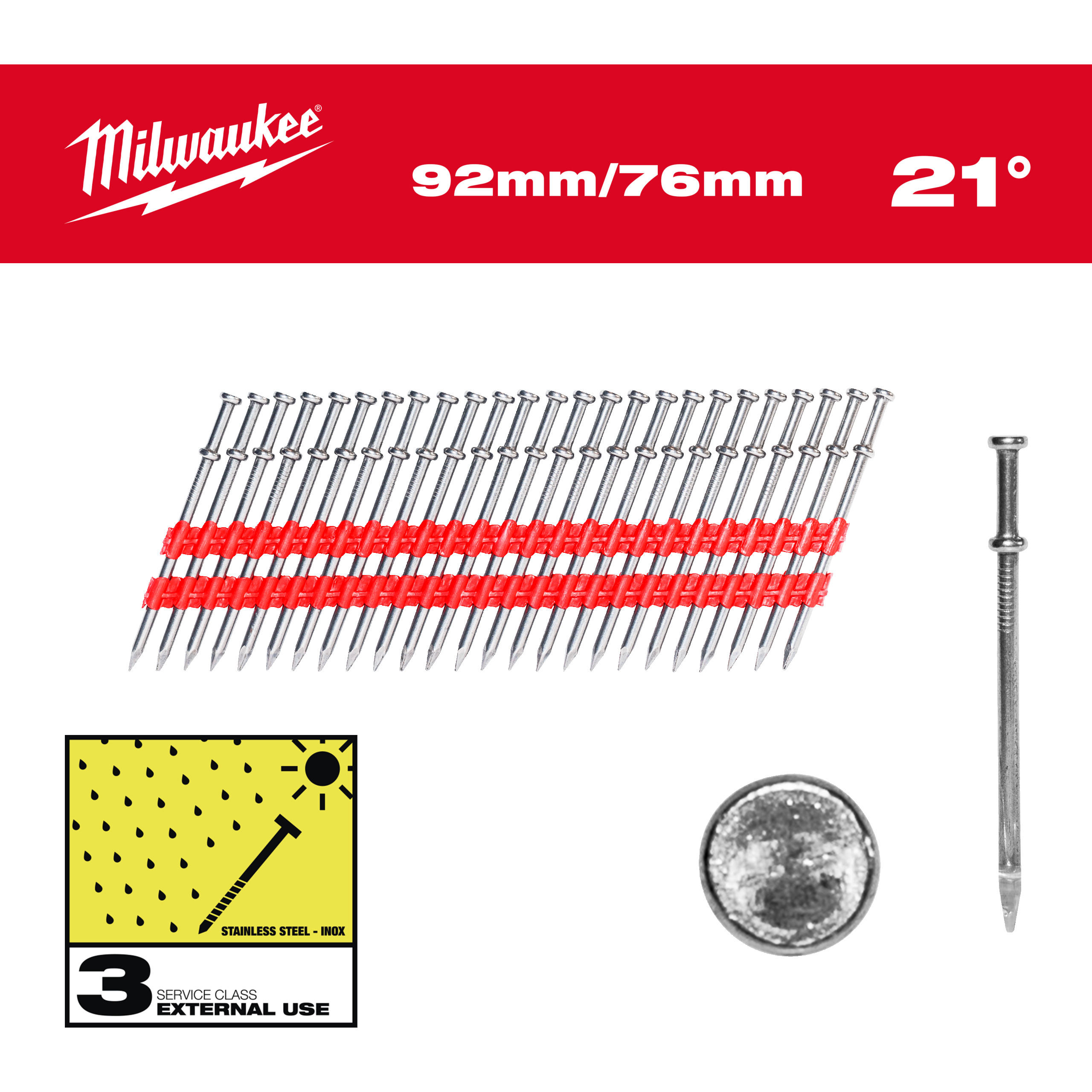Clavos 20º doble cabeza
