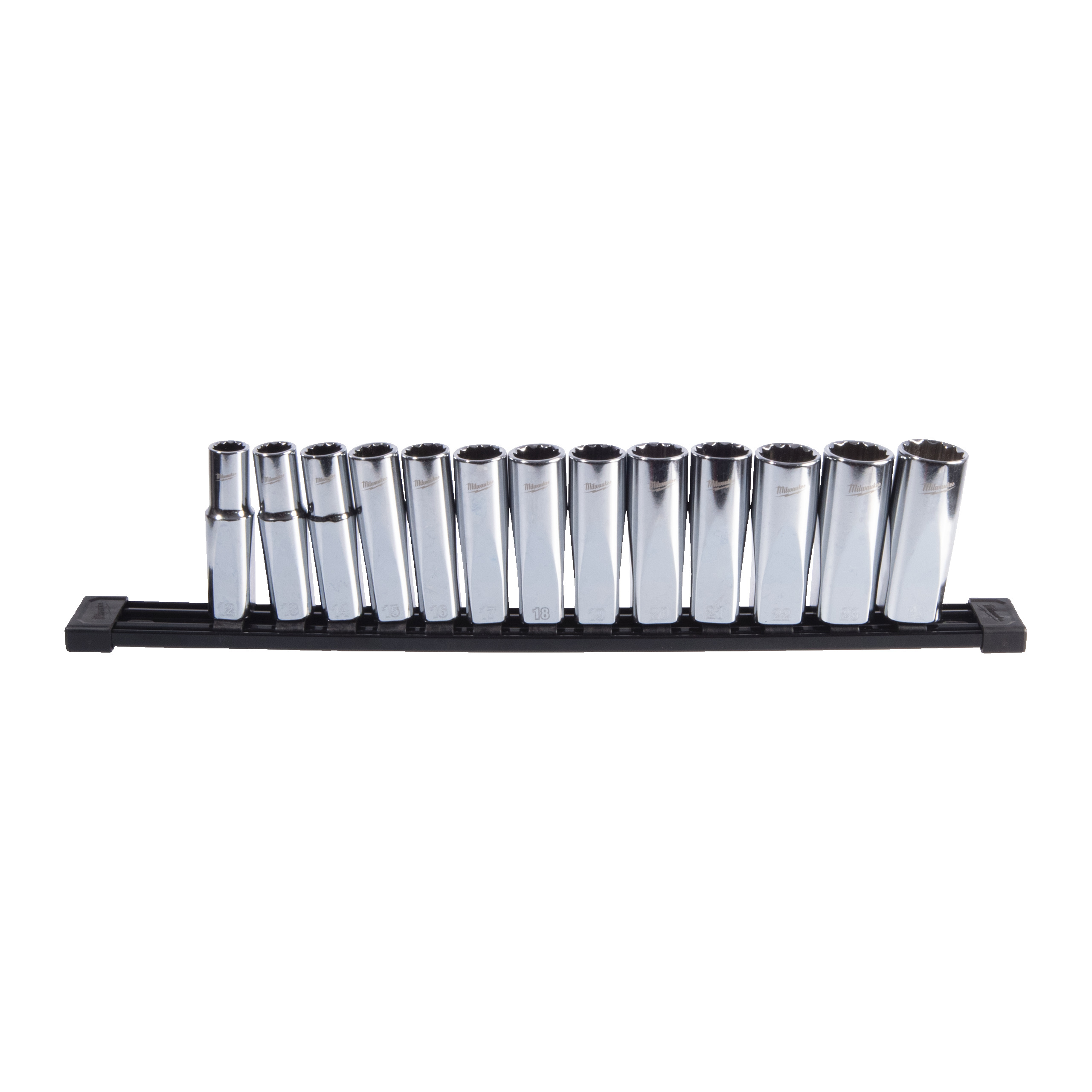 Juego de 13 vasos largos de ½″ de 12 caras
