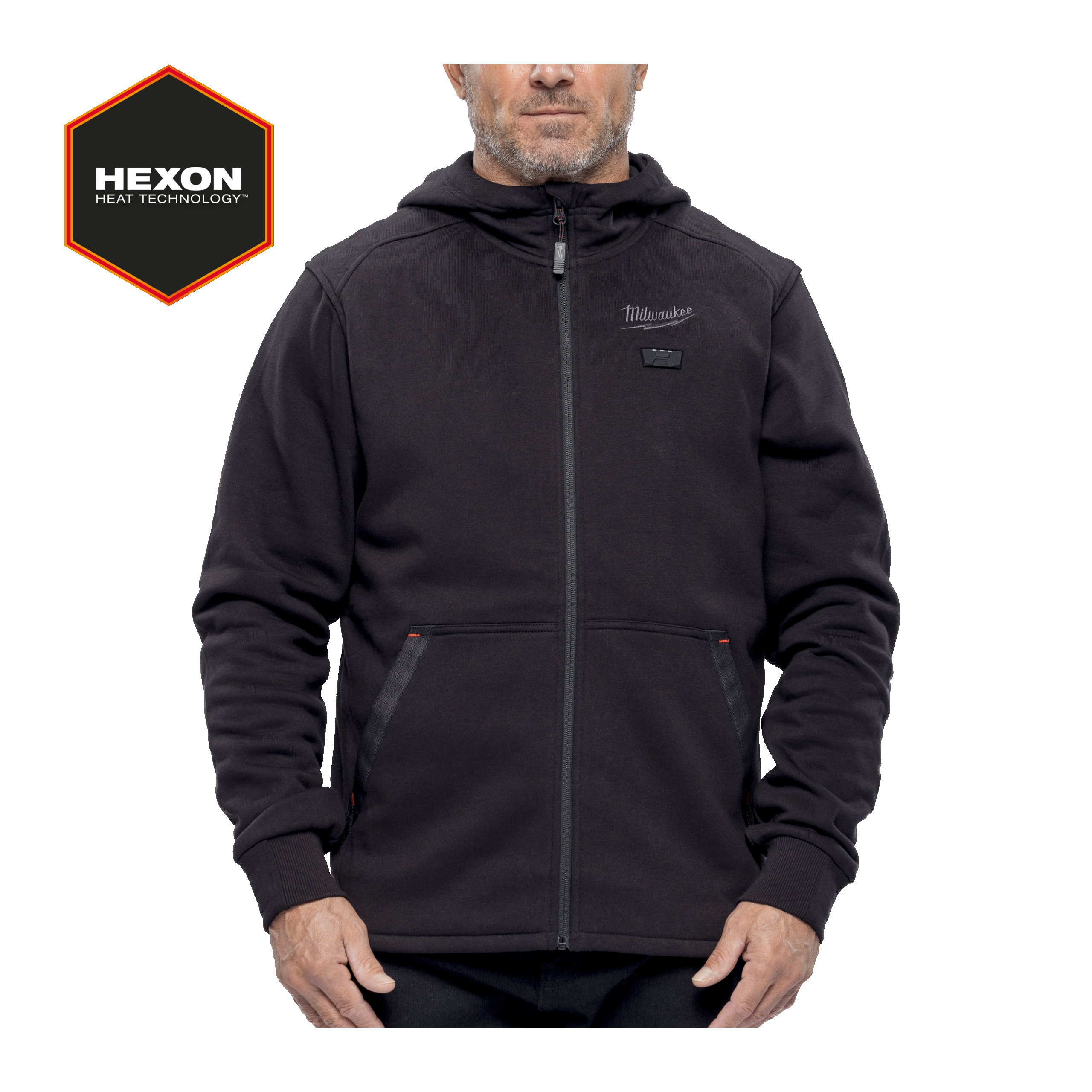 Sudadera calefactada negra M12™, XXL