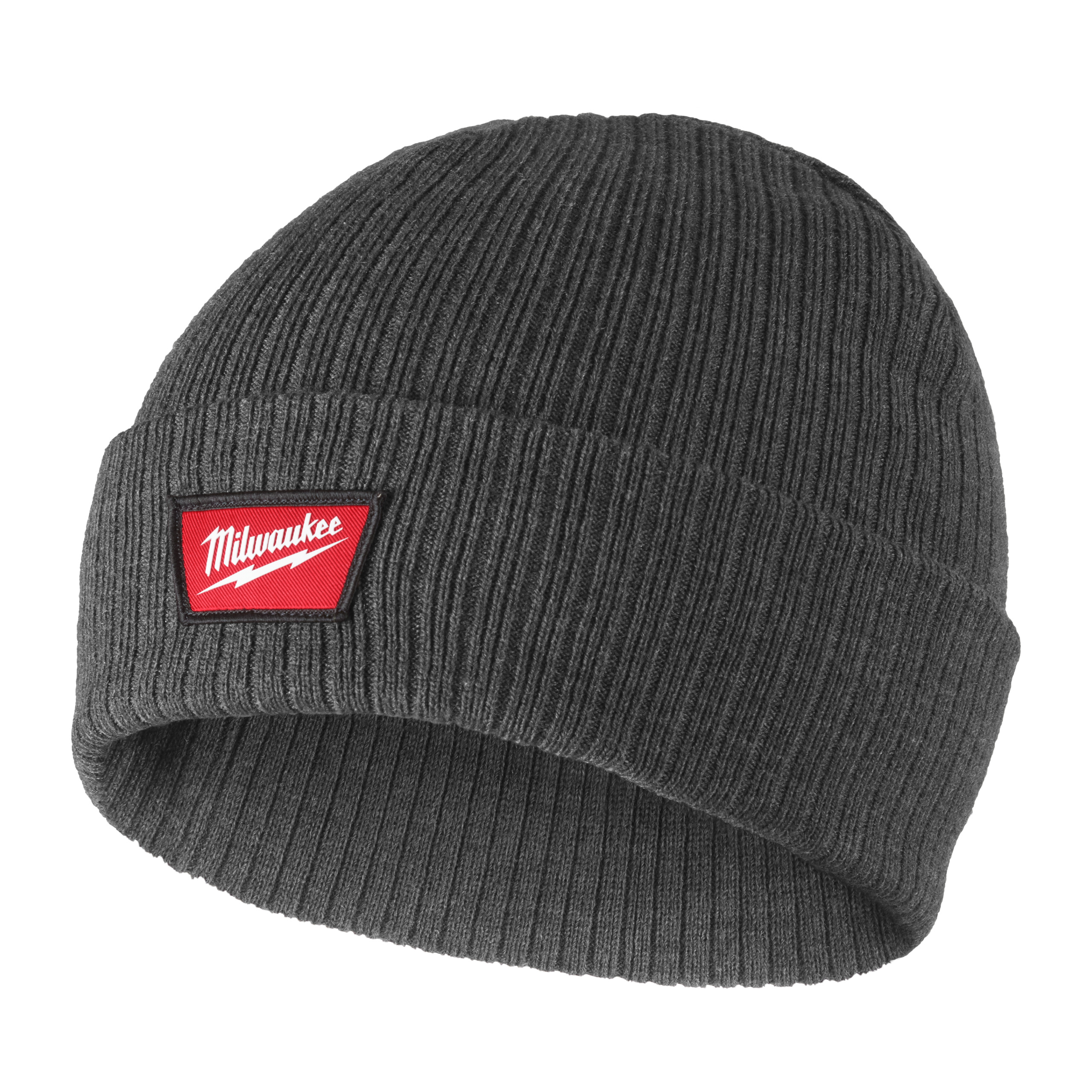 Gorro con dobladillo gris oscuro