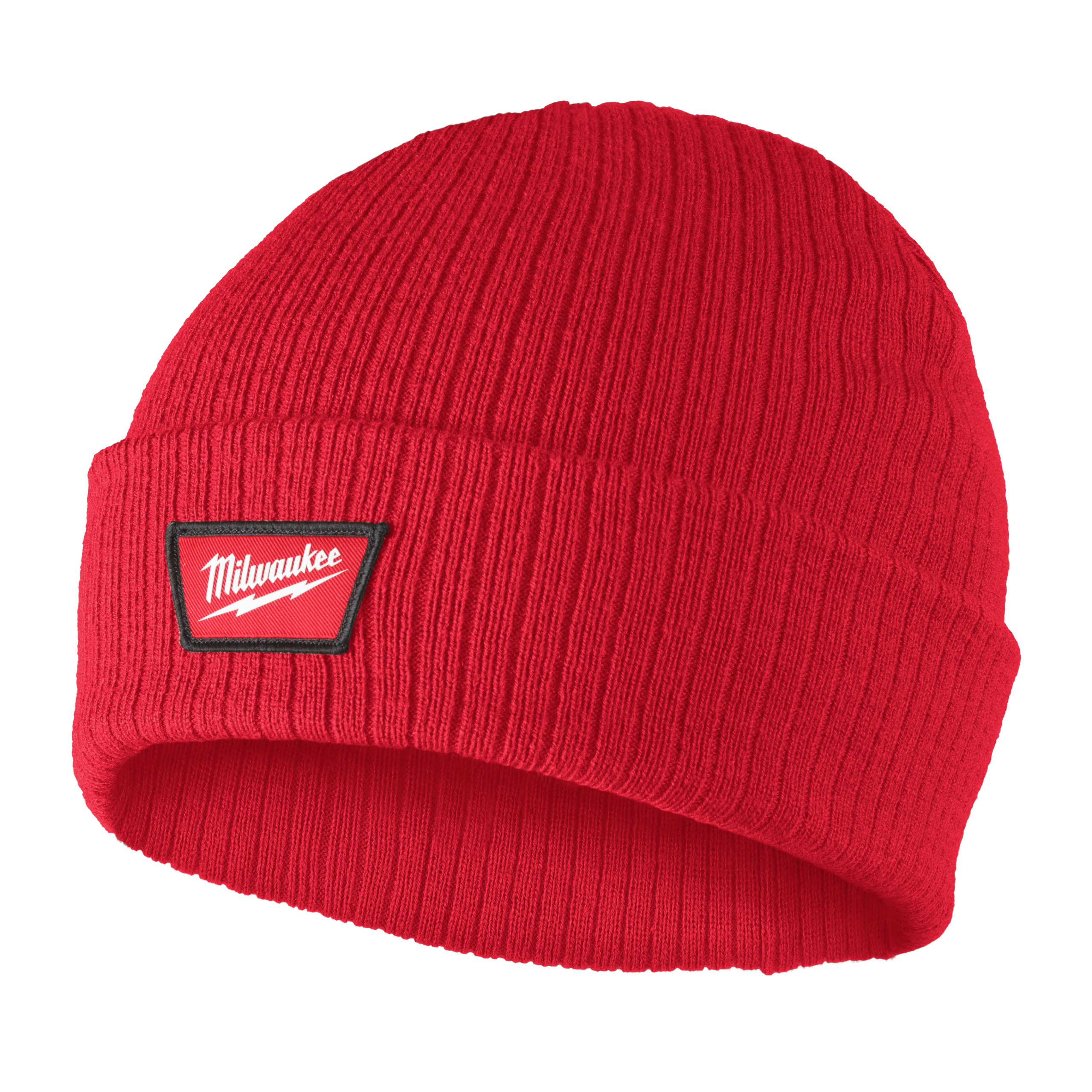 Gorro con dobladillo rojo
