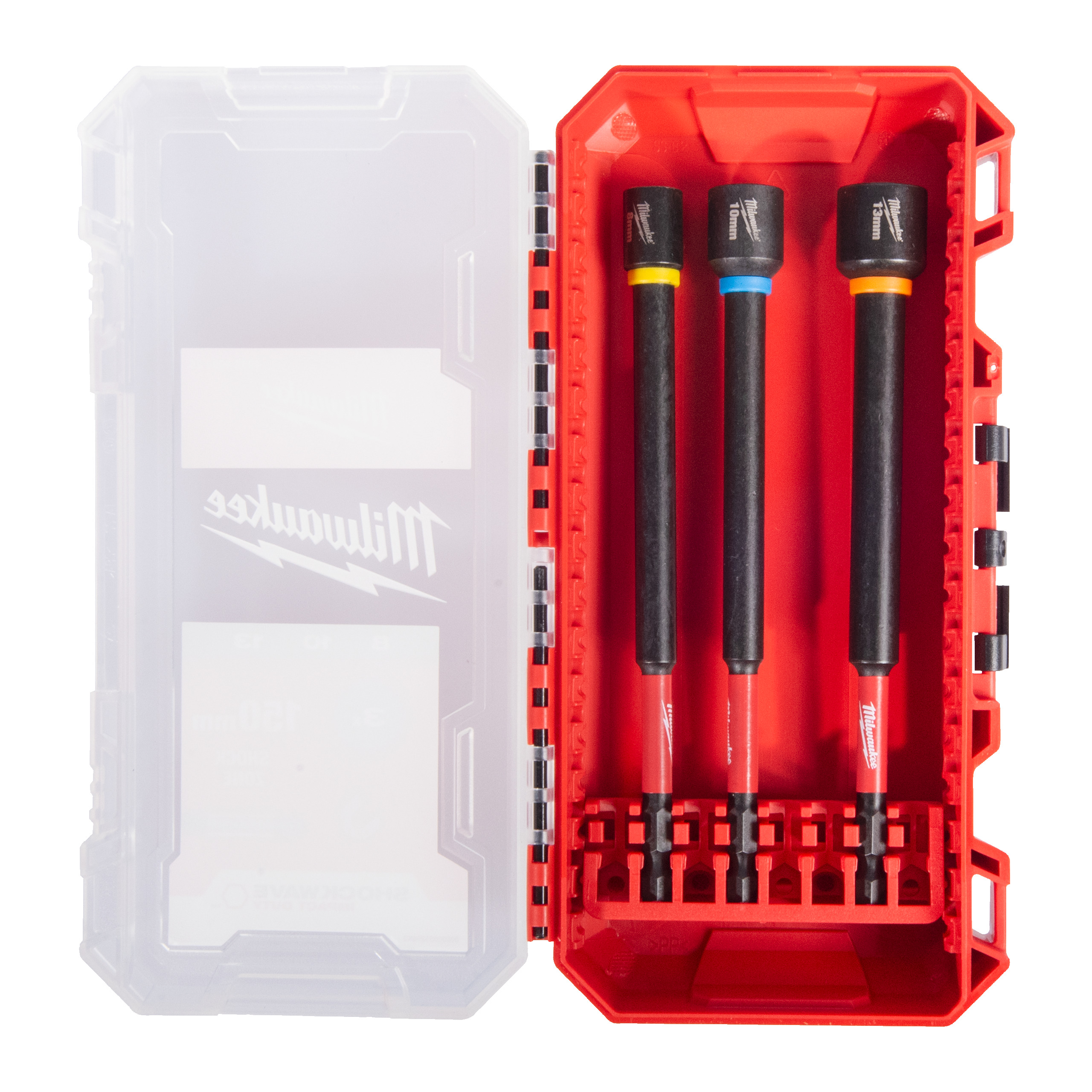 Estuche con 3 vasos 150mm con eje HEX. ¼″ SHOCKWAVE™ Impact Duty™