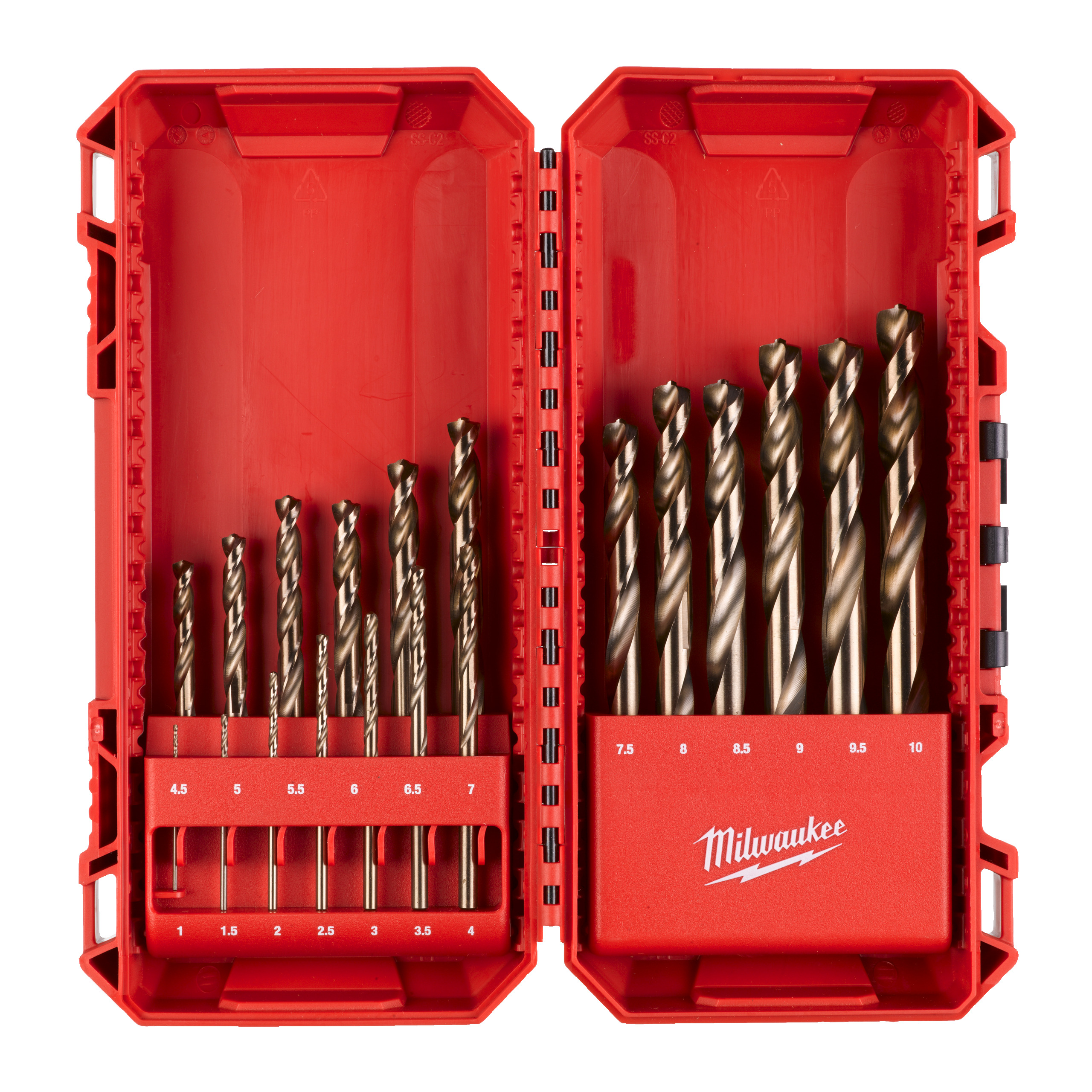 Estuche CB de 19 piezas RED COBALT HSS-Ground