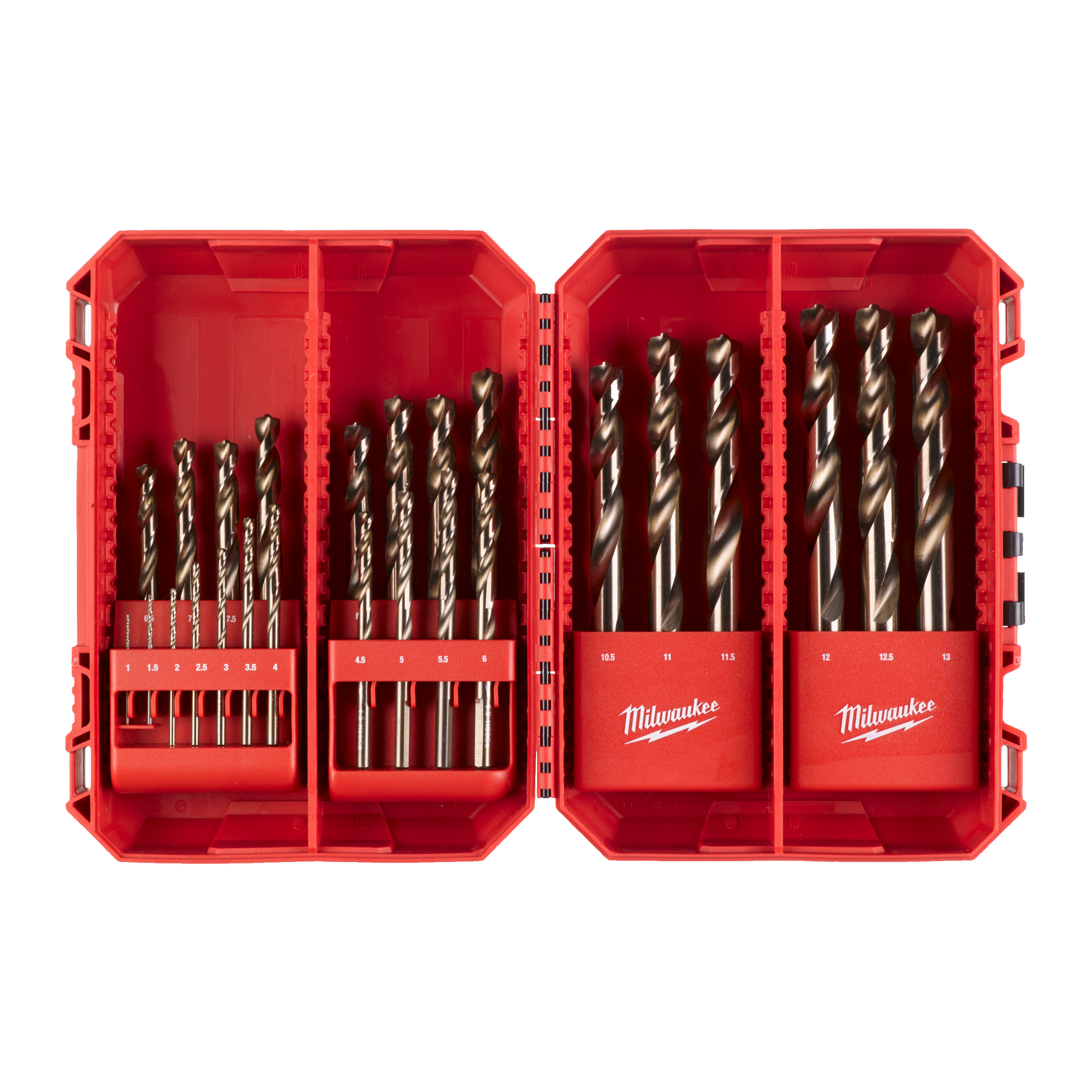 Estuche CB de 25 piezas RED COBALT HSS-Ground