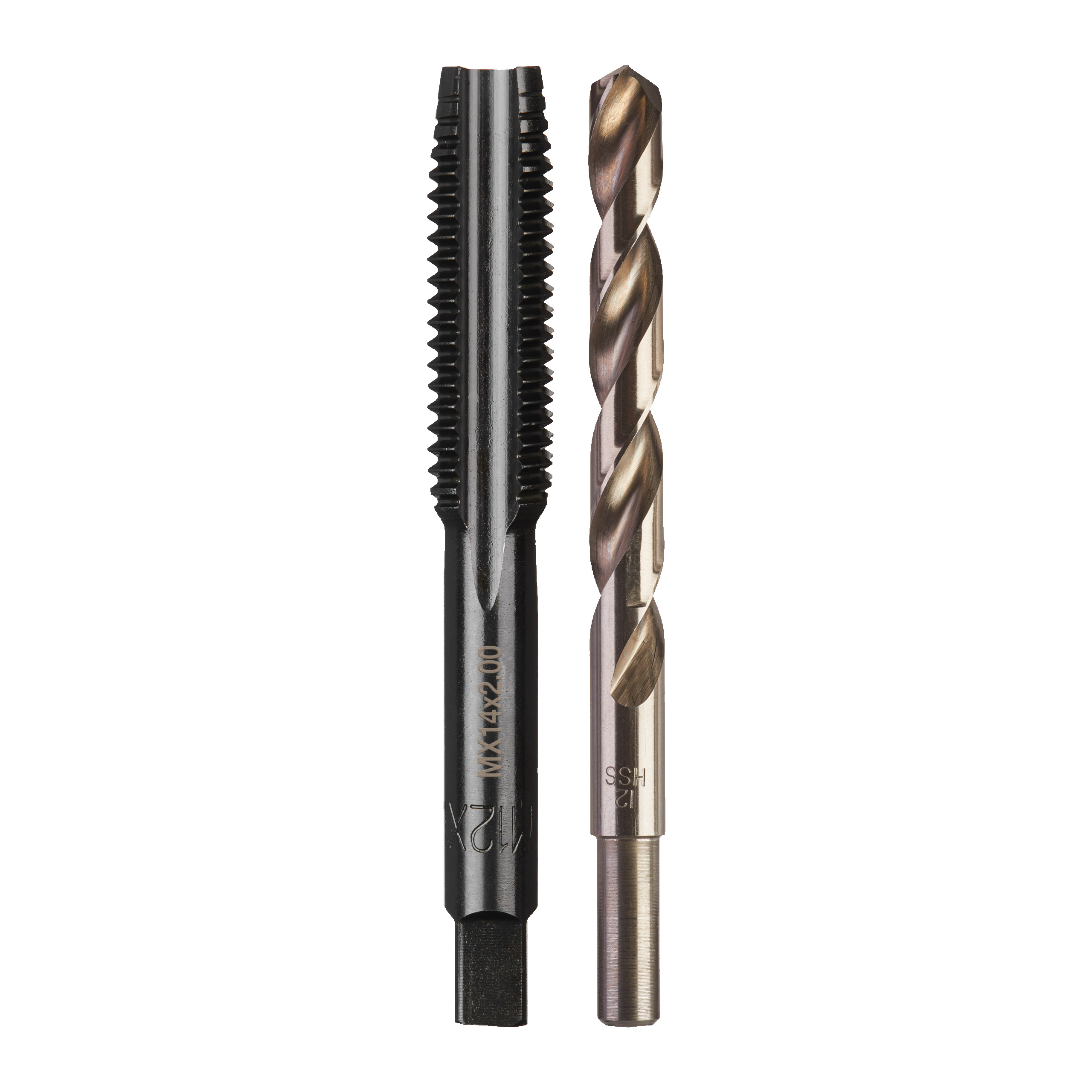 Juego de macho de roscar M14x2mm y broca de 12mm