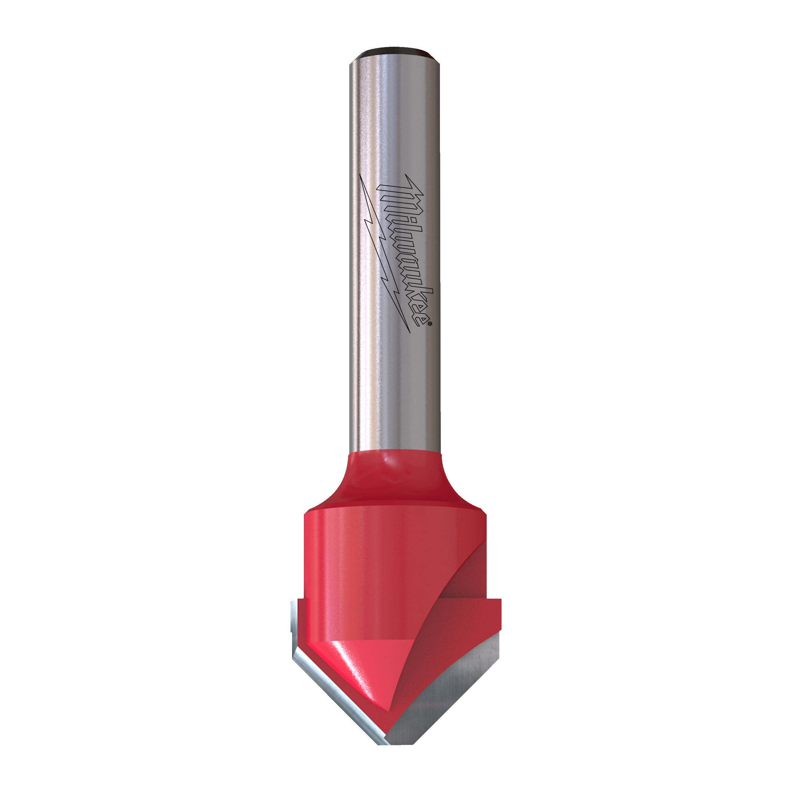 Fresa Madera 8mm para ranurar en V a 90° (aluminio) 18/7,4/60mm