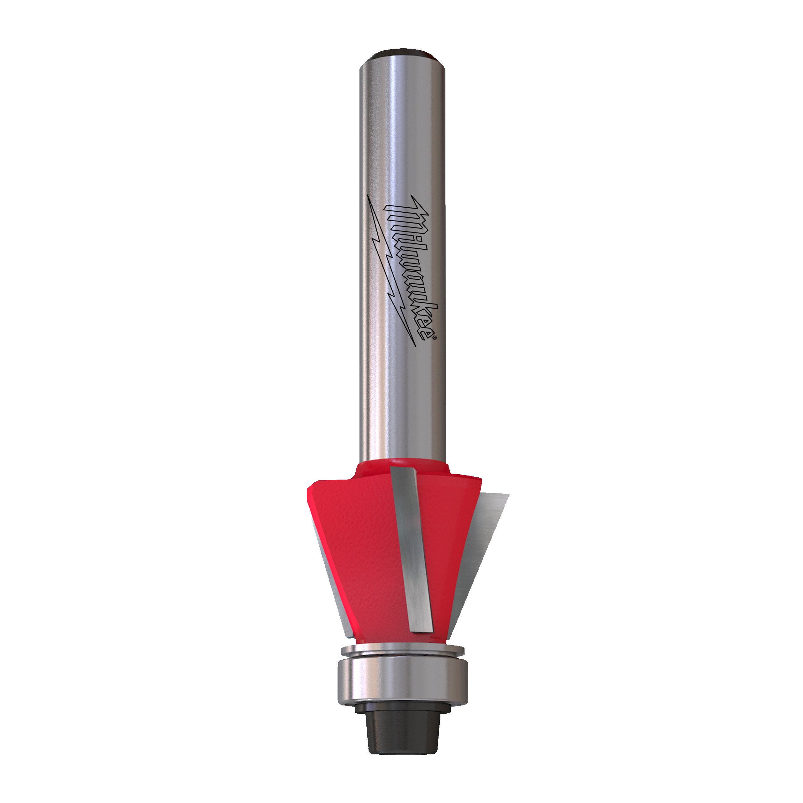 Fresa Madera ¼″ para biselar a 22° y perfilar (con rodamiento) 17,5/9,5/51mm