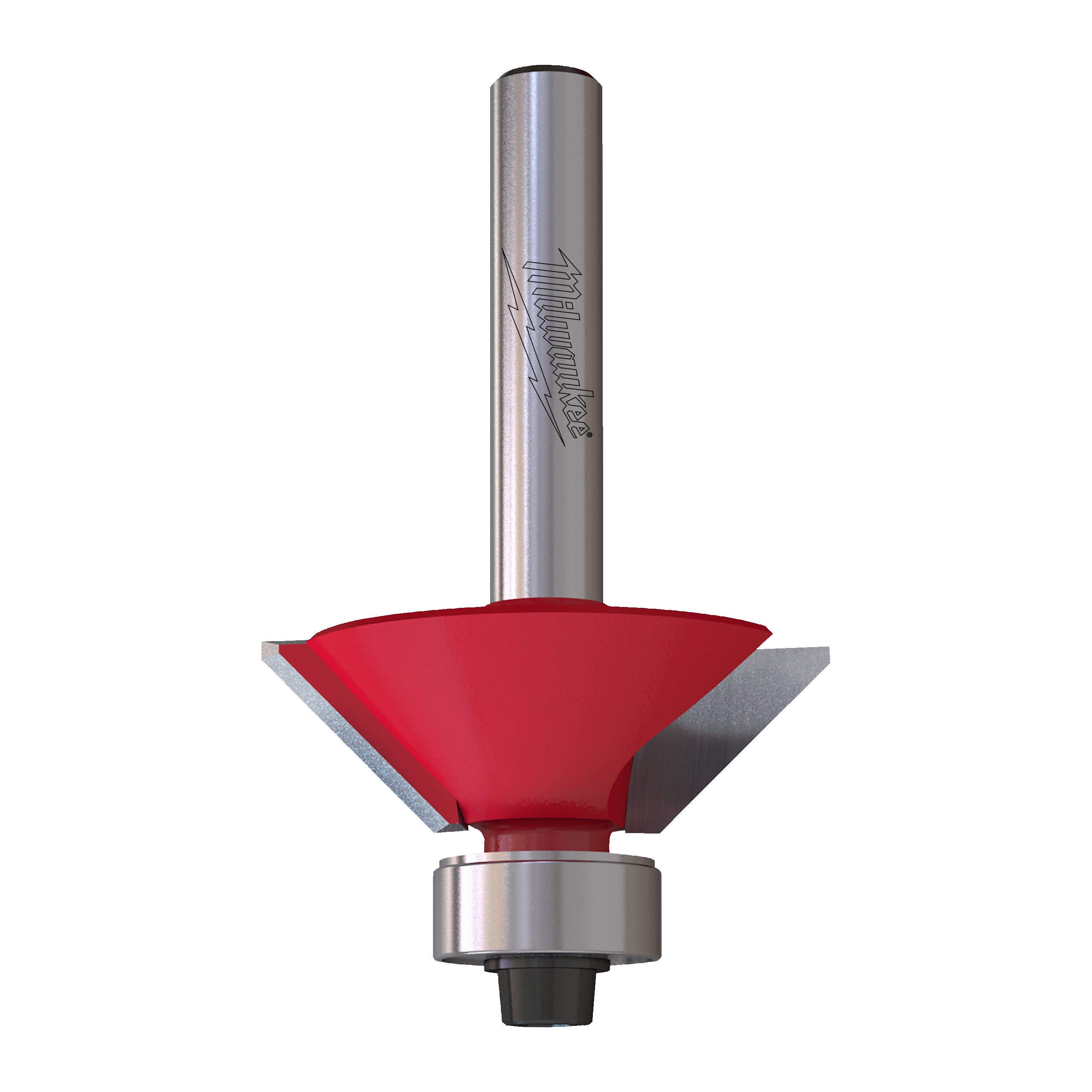 Fresa Madera ¼″ para biselar a 45º (con rodamiento) 31,7/9,5/53mm